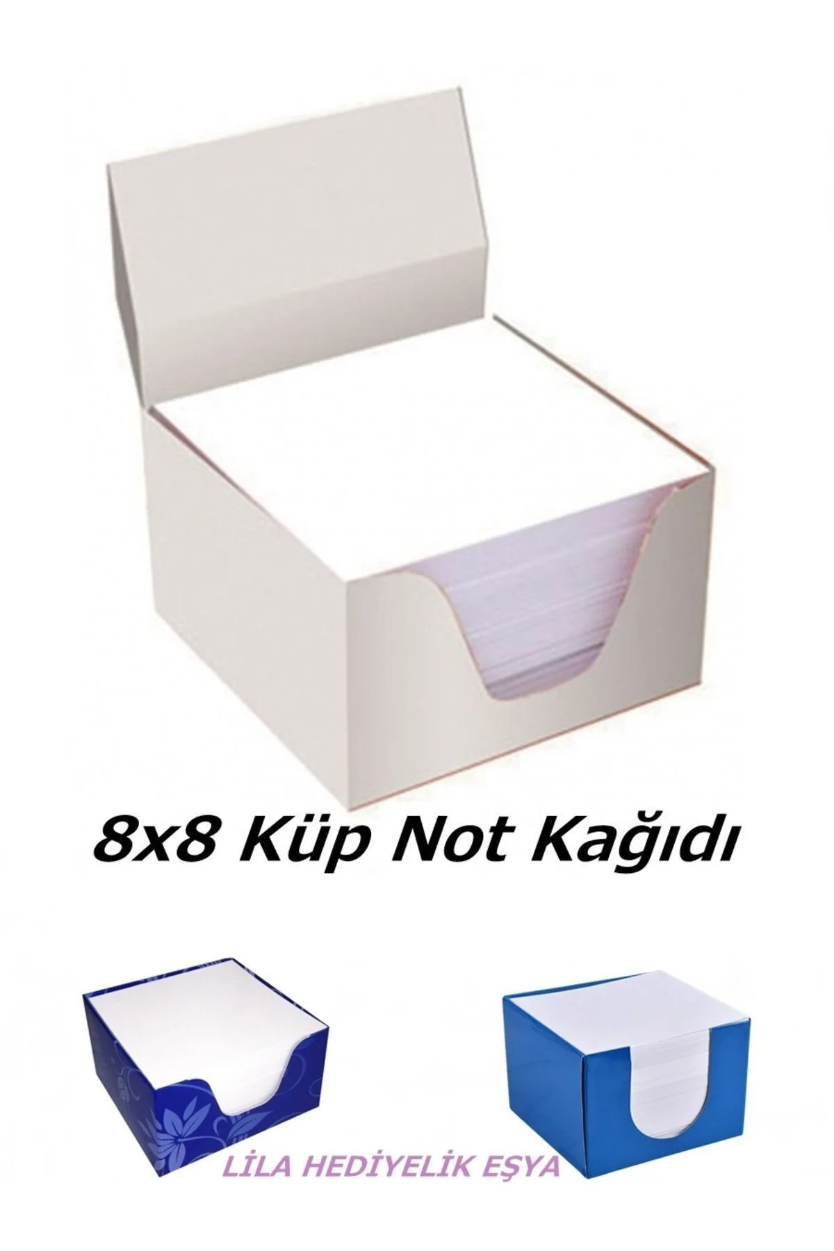 1 Adet X 500 Yaprak Küp Not Kağıdı 8x8 Cm / Not Kağıdı / Küp Blok