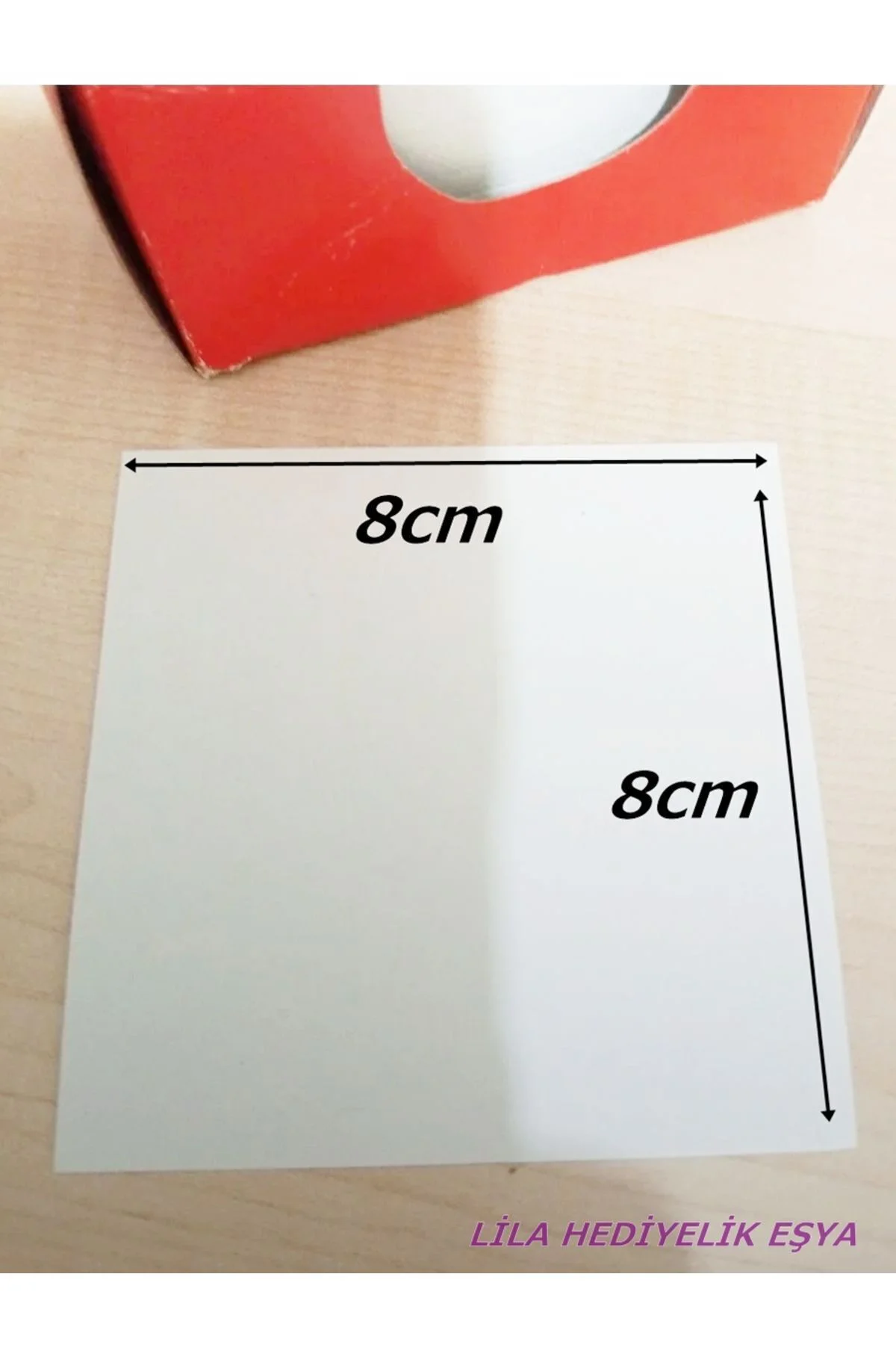 1 Adet X 500 Yaprak Küp Not Kağıdı 8x8 Cm / Not Kağıdı / Küp Blok