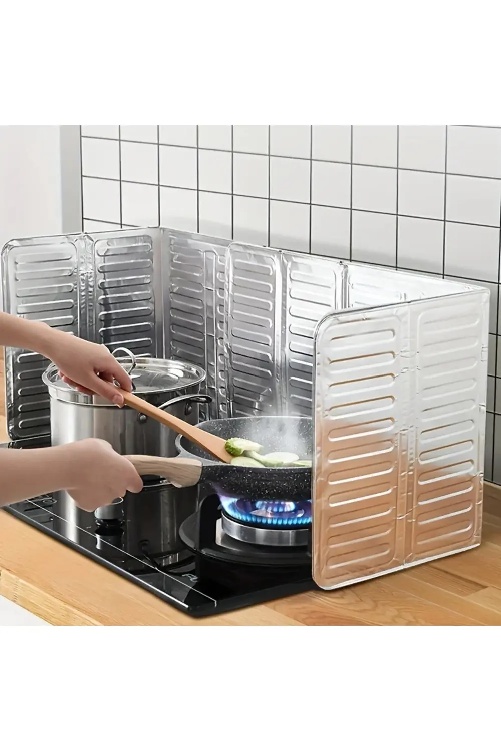 1 Adet Yağ Sıçratmaz FOLYO Ocak Arkası Koruyucu Panel 32,5×84cm A