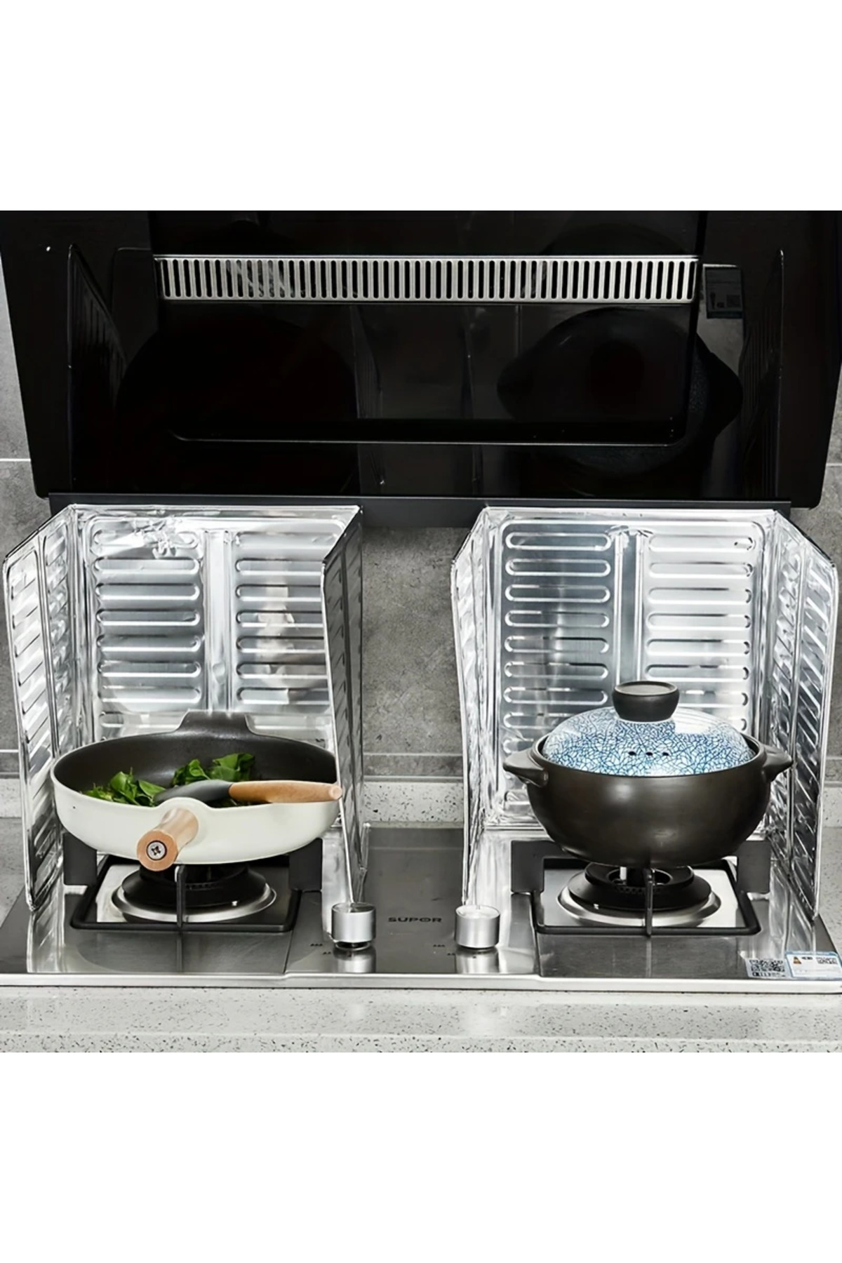 1 Adet Yağ Sıçratmaz FOLYO Ocak Arkası Koruyucu Panel 32,5×84cm A