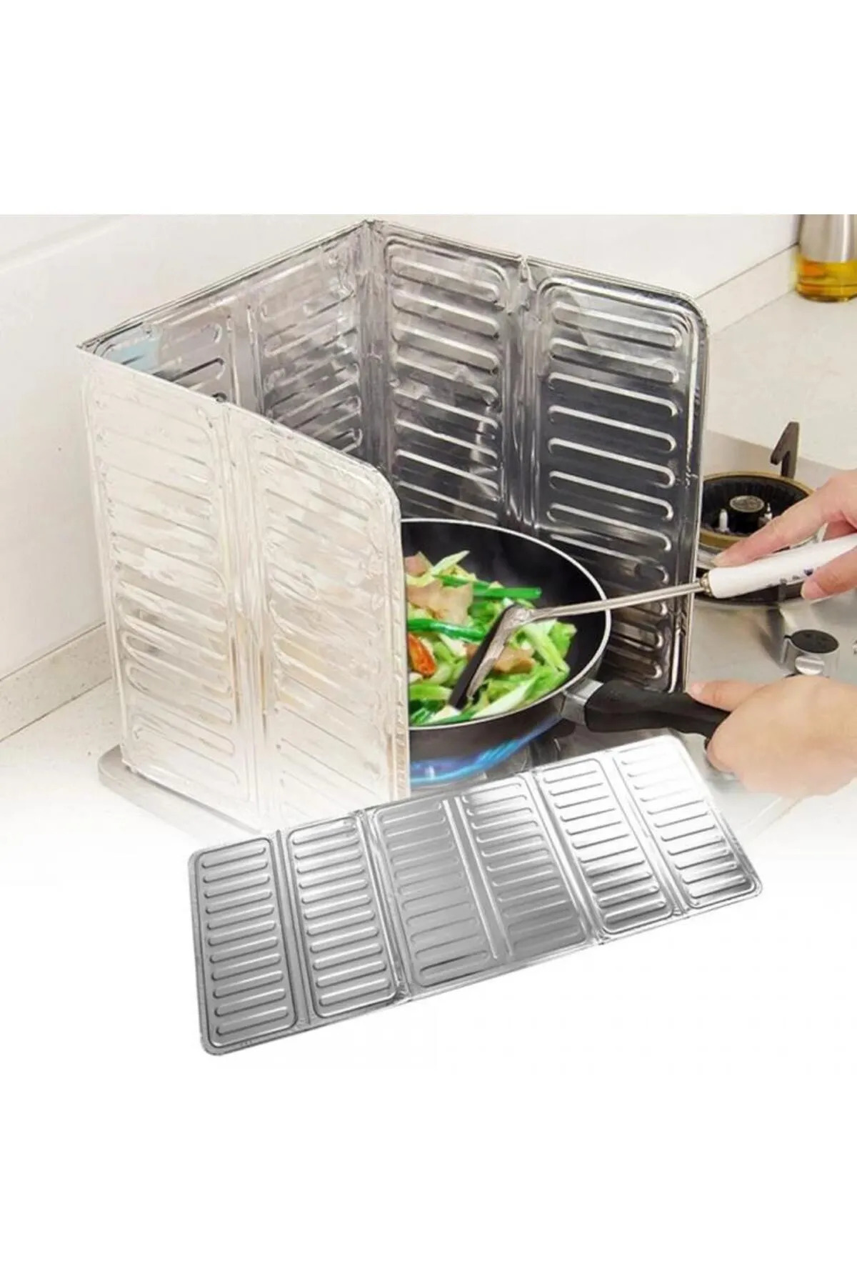 1 Adet Yağ Sıçratmaz FOLYO Ocak Arkası Koruyucu Panel 32,5×84cm A