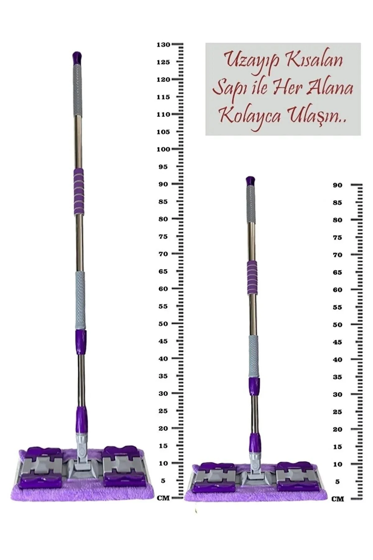 1 Adet Yedek Bez Hediyeli Yer Mopu Fayans Parke Zemin Ve Duvar Mo