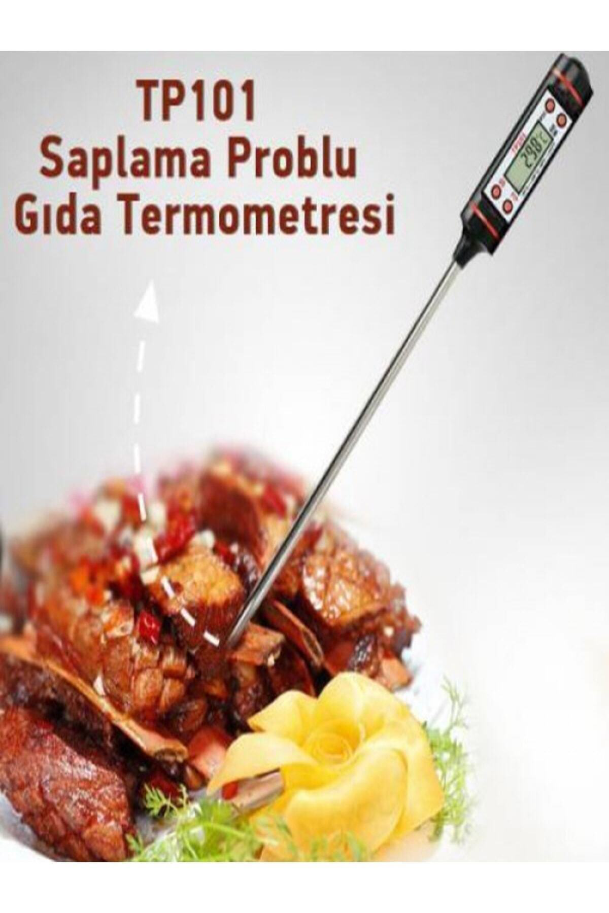 1 Adet Yemek Gıda Termometresi Gıda Yemek Sıcaklık Ölçer Dijital 