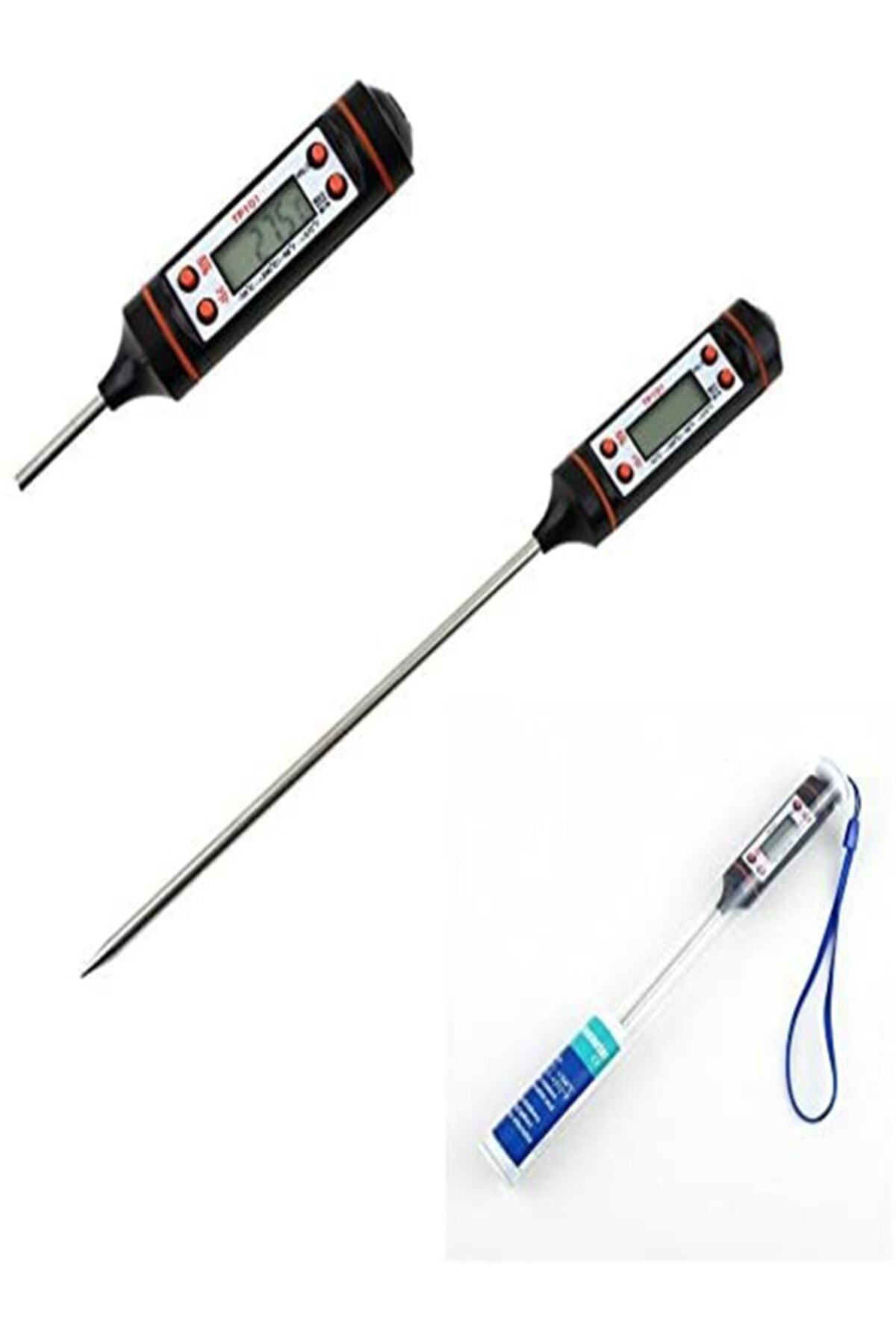 1 Adet Yemek Gıda Termometresi Gıda Yemek Sıcaklık Ölçer Dijital 