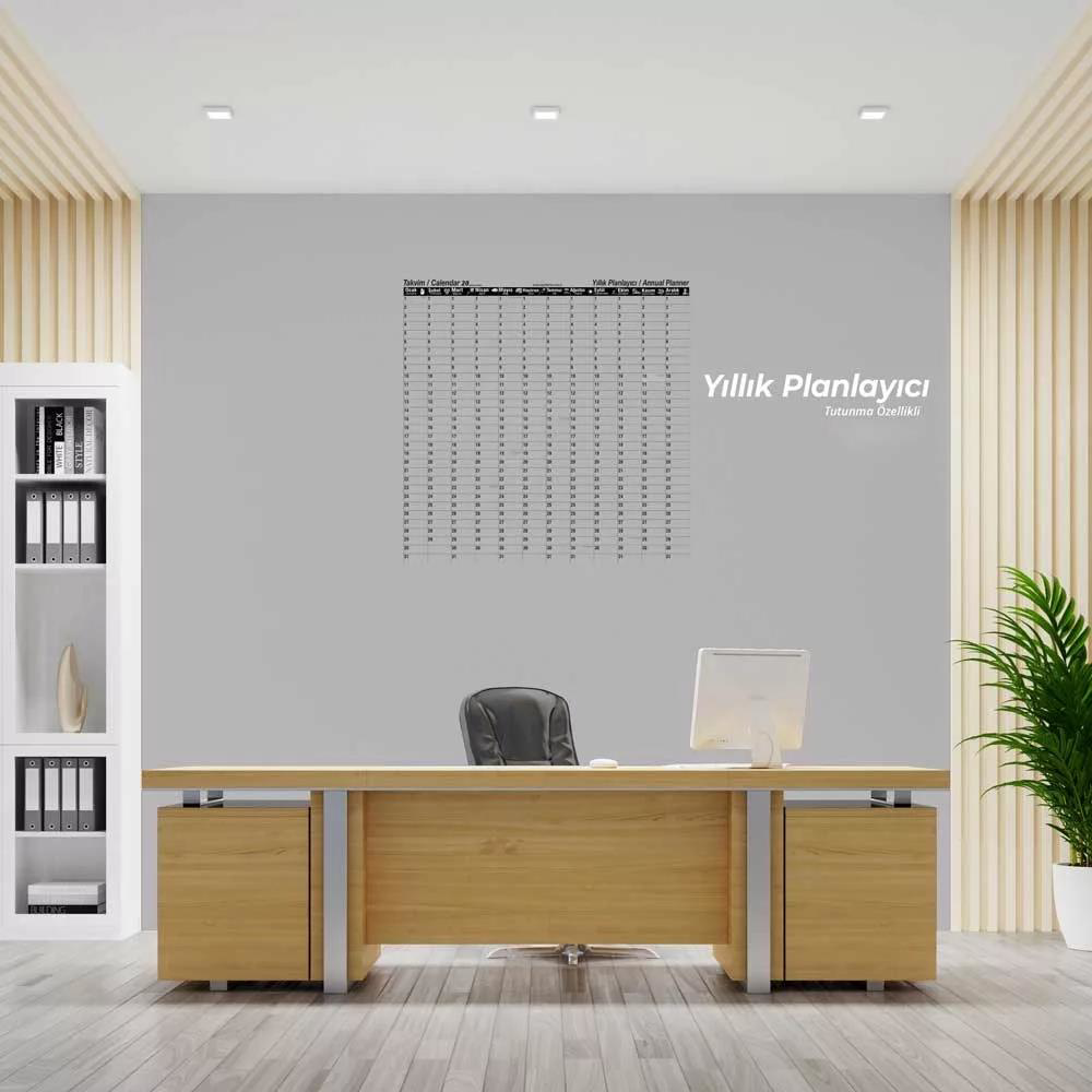 Private 1 Adet Yillik Planlayici 2024 Takvim – 100×100 Sihirli Kağit Taht