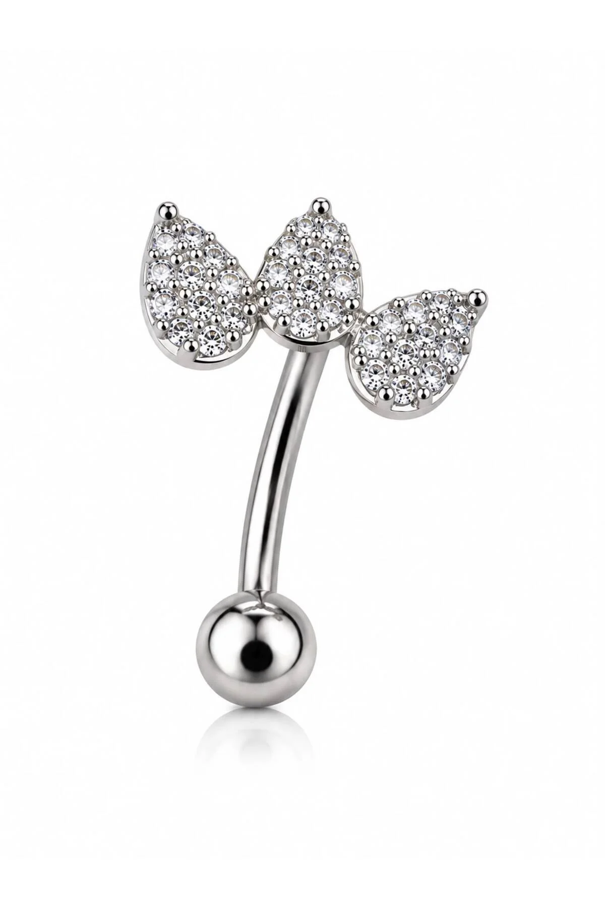 1 adet zirkon taşlı rook piercing 1 adet zirkon taşlı rook piercing
