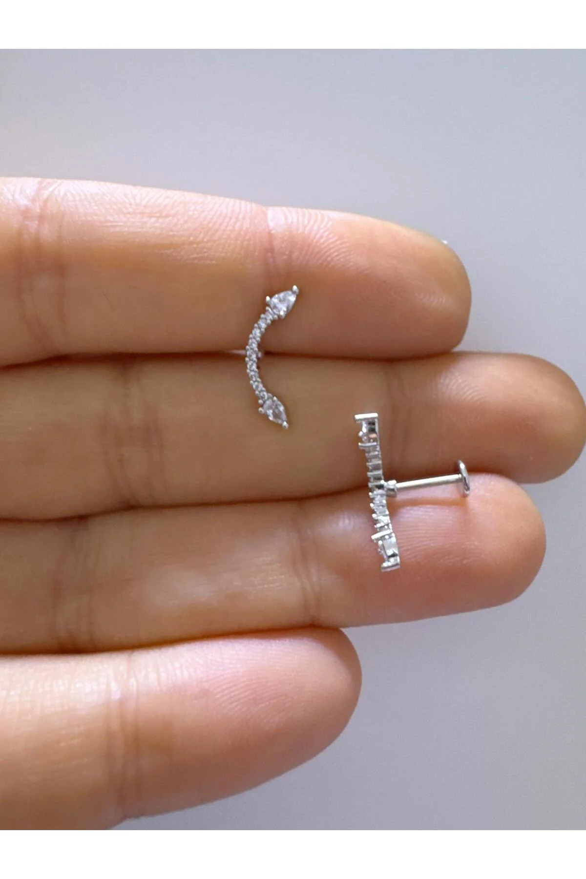 1 adet zirkon taşlı çelik helix conch uyumlu piercing Fiyatı, Yorumları ve Özellikleri