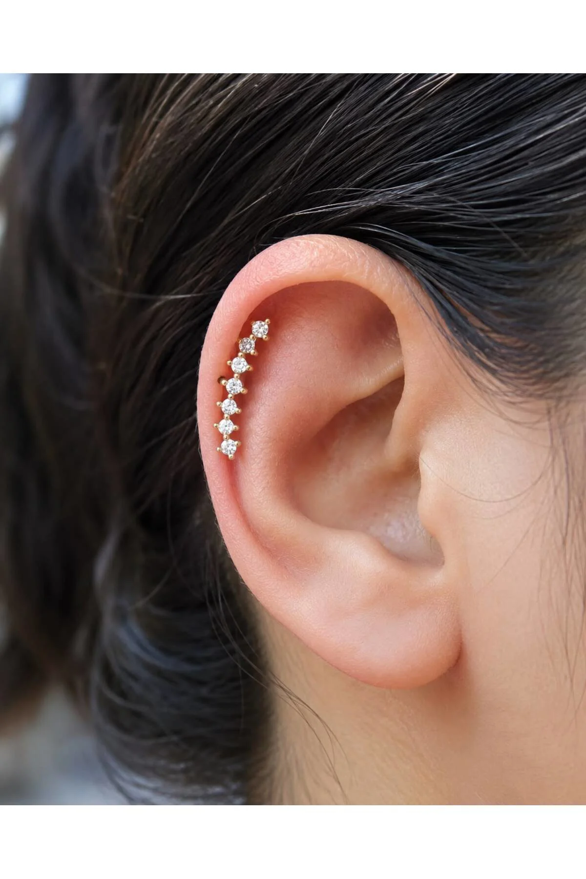 1 adet zirkon taşlı helix kıkırdak piercing küpe Fiyatı, Yorumları ve Özellikleri