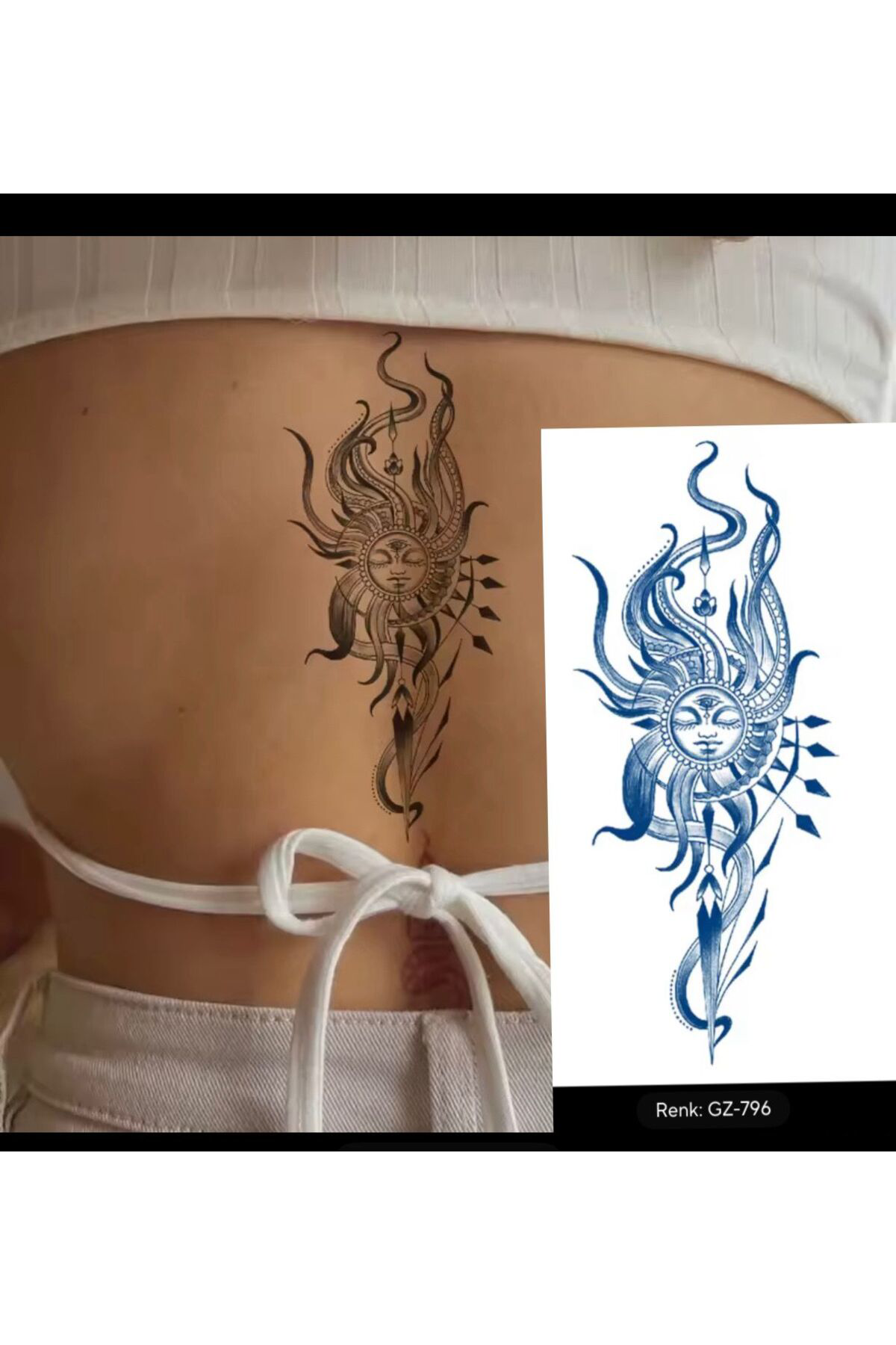 Arescollection 1 Ay Kalici 12 Saat Sonra Kararan Yari Kalici Tattoo Geçici Dövme