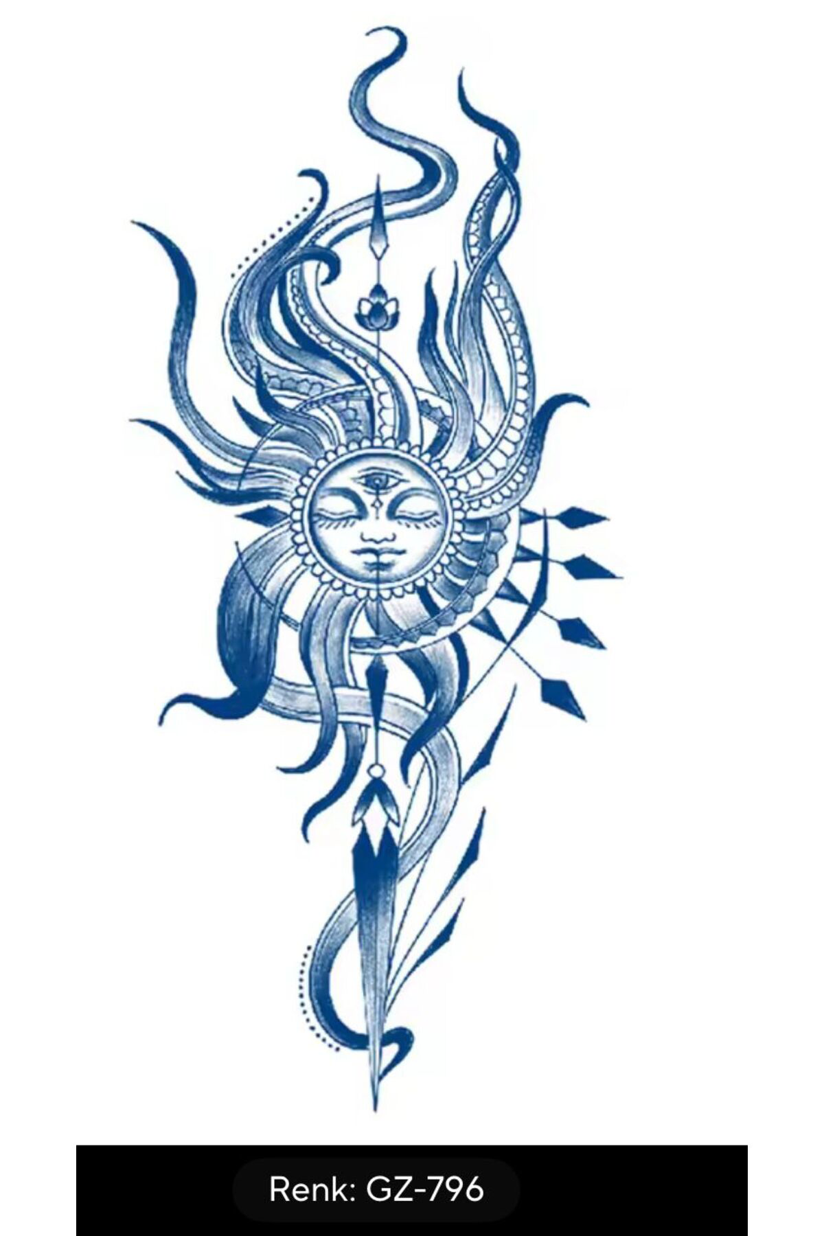 Arescollection 1 Ay Kalici 12 Saat Sonra Kararan Yari Kalici Tattoo Geçici Dövme