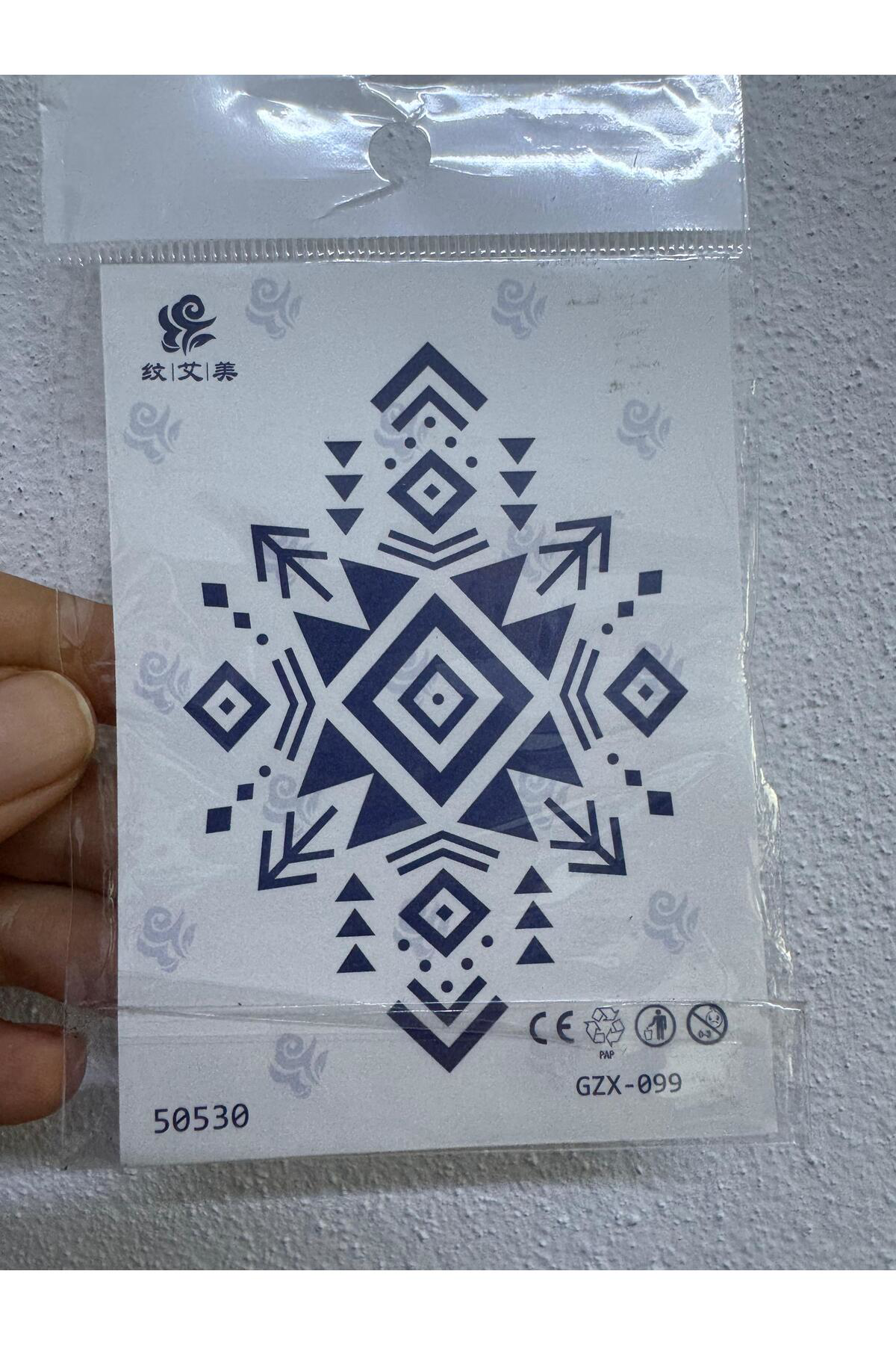 Arescollection 1 Ay Kalici 12 Saat Sonra Kararan Mandala Yari Kalici Tattoo Geçi