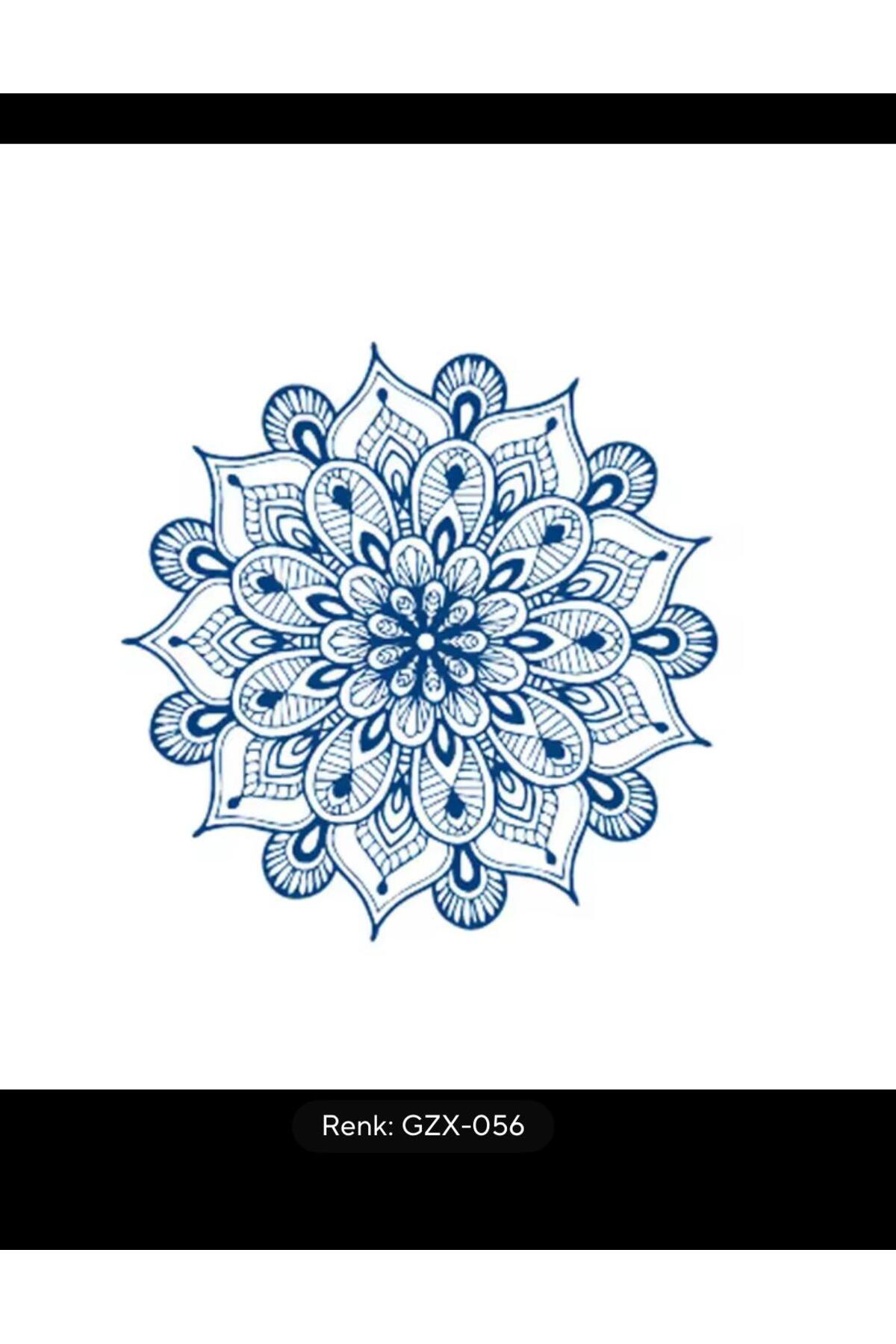 1 ay kalıcı 12 saat sonra kararan mandala yarı kalıcı tattoo geçi