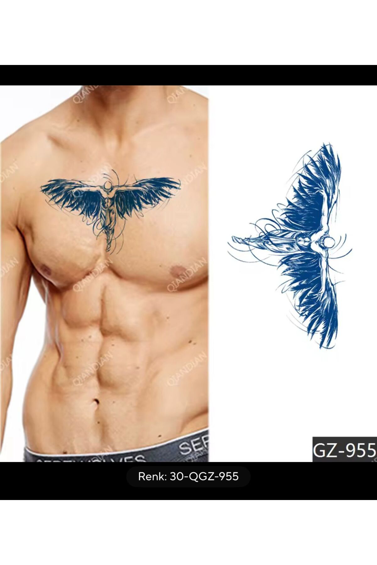 Arescollection 1 Ay Kalici 12 Saat Sonra Kararan Yari Kalici Tattoo Geçici Dövme