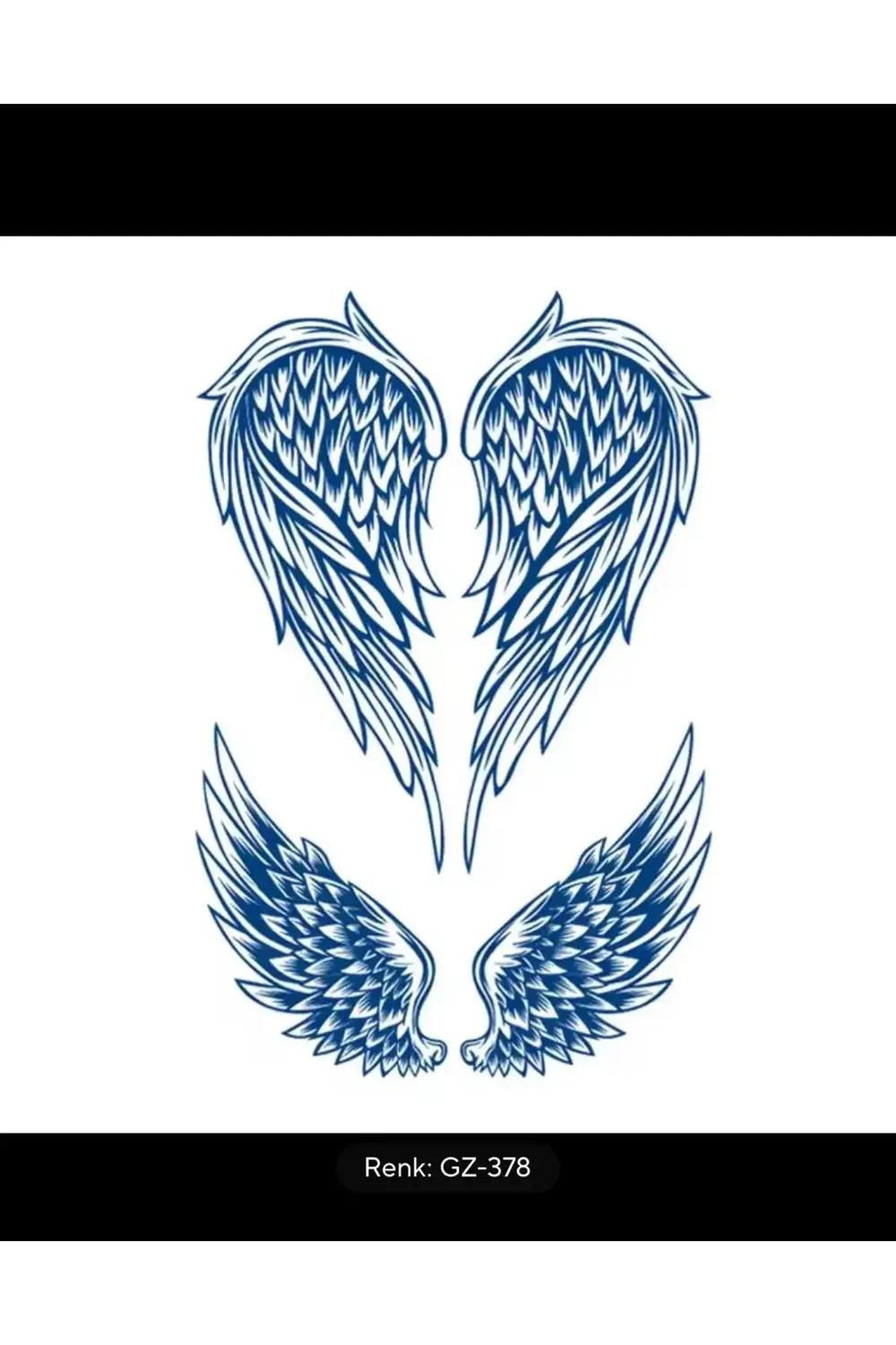 Arescollection 1 Ay Kalıcı 12 Saat Sonra Kararan Kanat Yarı Kalıcı Tattoo Geçici