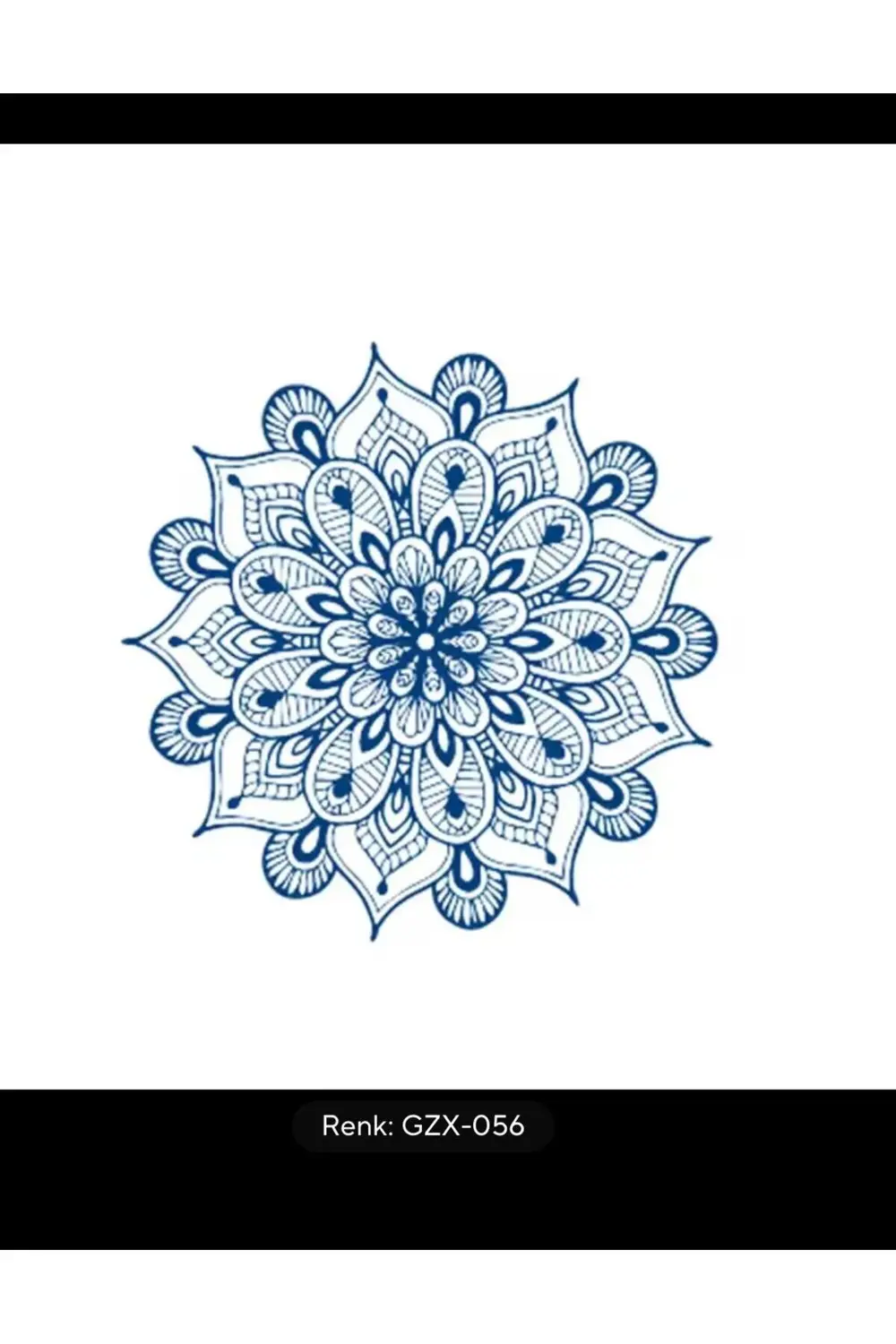 1 ay kalıcı 12 saat sonra kararan mandala yarı kalıcı tattoo geçi