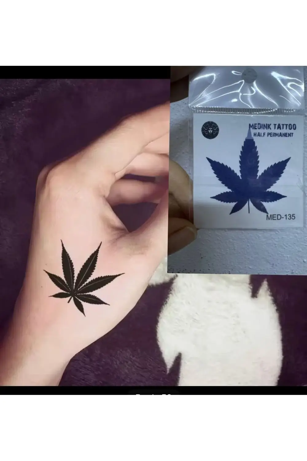 1 ay kalıcı 5 cm gerçek görünümlü ot geçici dövme holiday tattoo