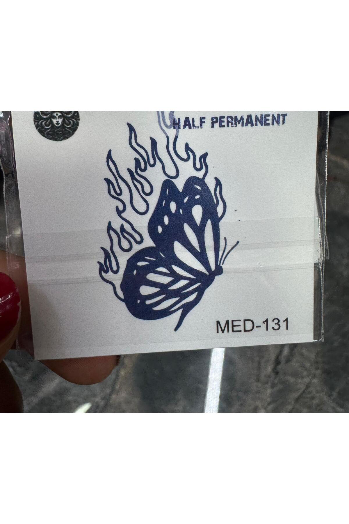 1 ay kalıcı kelebek şeklinde tattoo dövme