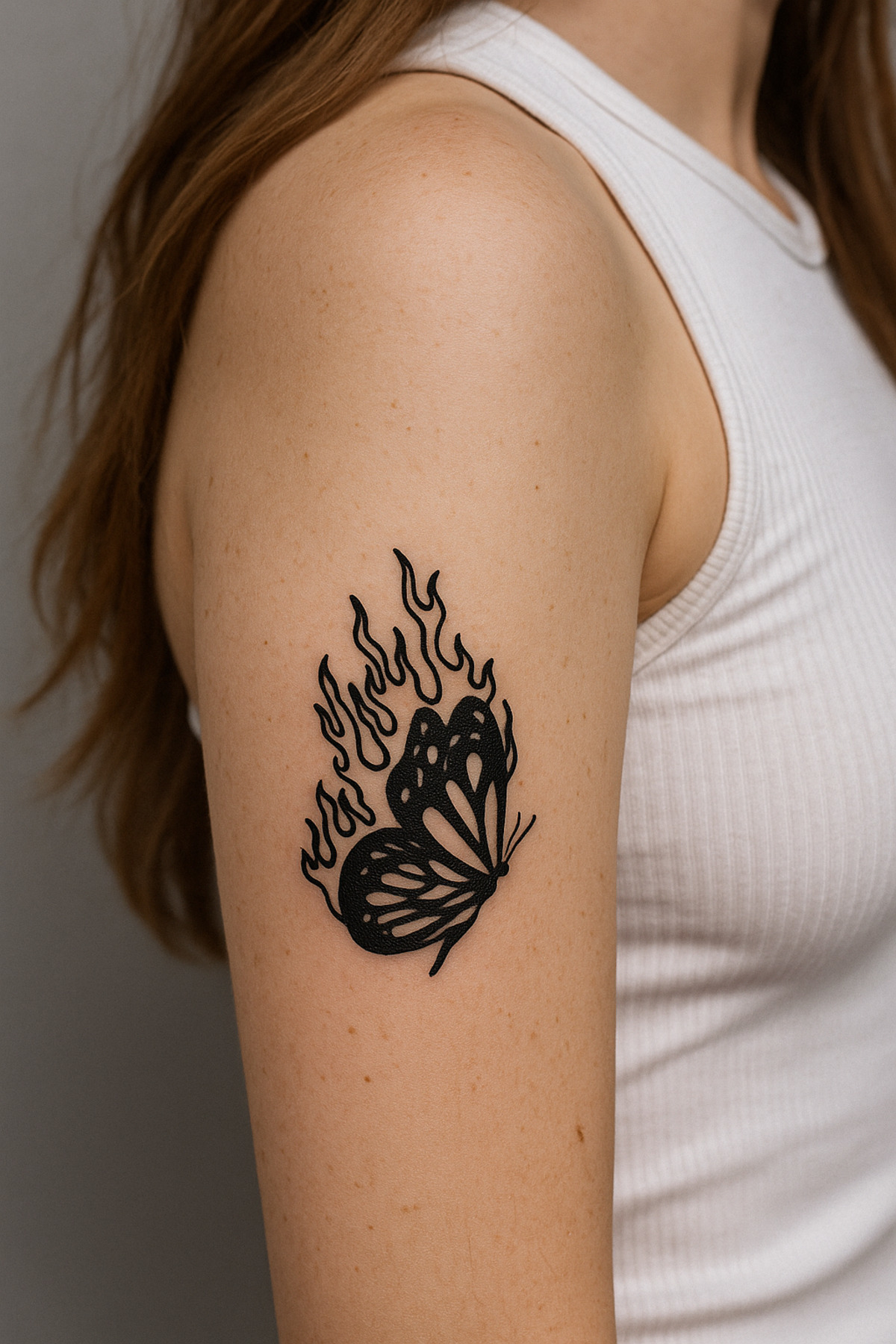 1 ay kalıcı kelebek şeklinde tattoo dövme