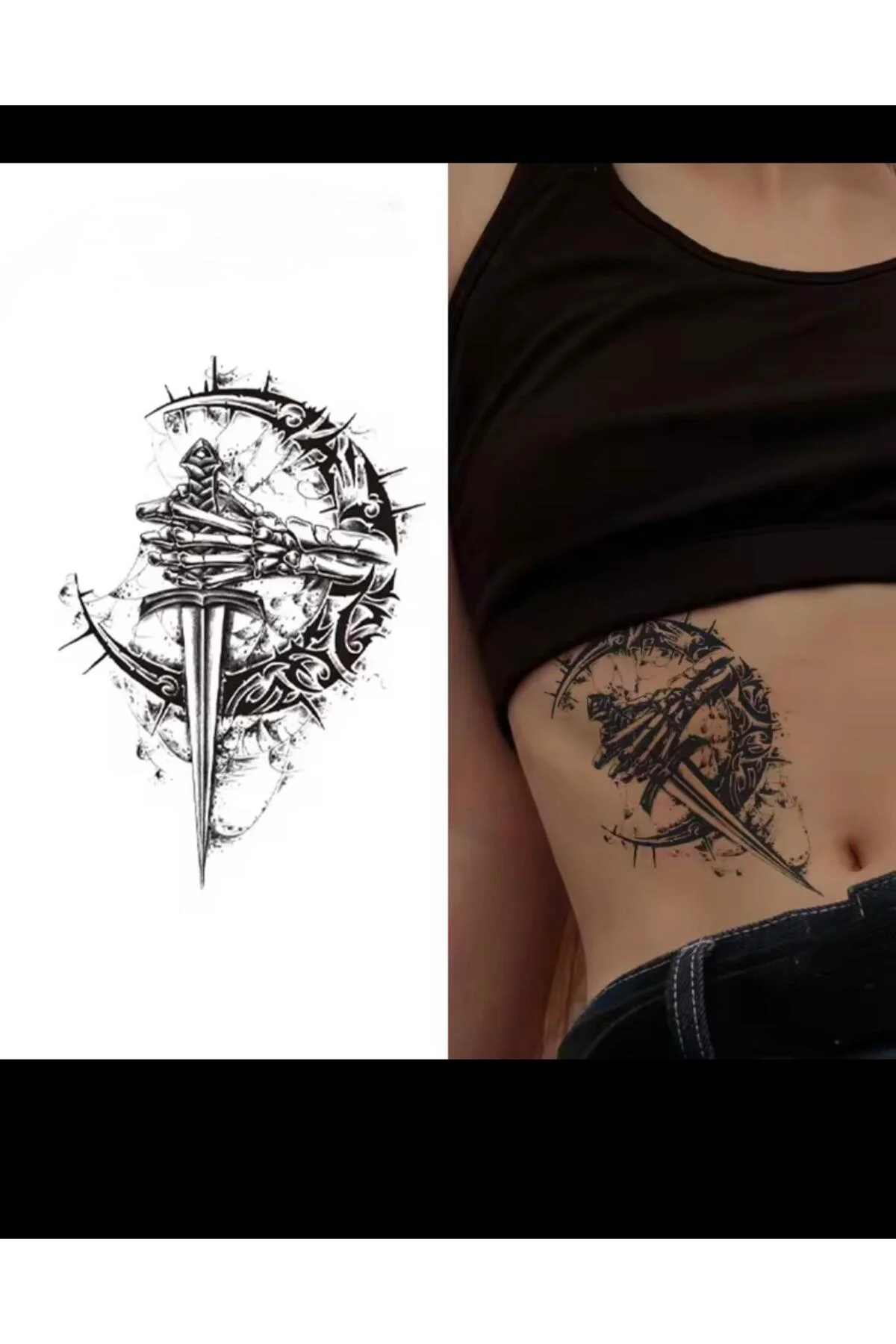 1 AY KALICI KOL BACAK GÖĞÜS TATTOO DÖVME 1 AY KALICI KOL BACAK GÖĞÜS TATTOO DÖVME - Görsel 2