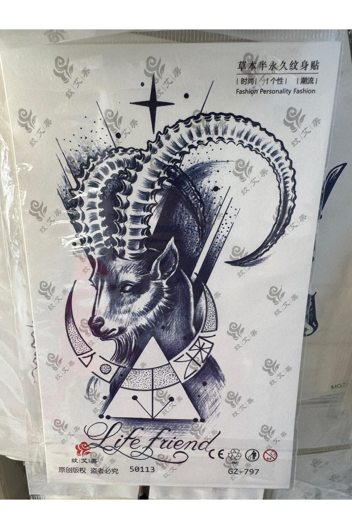Arescollection 1 Ay Kalici Kol Bacak Göğüs Tattoo Dövme