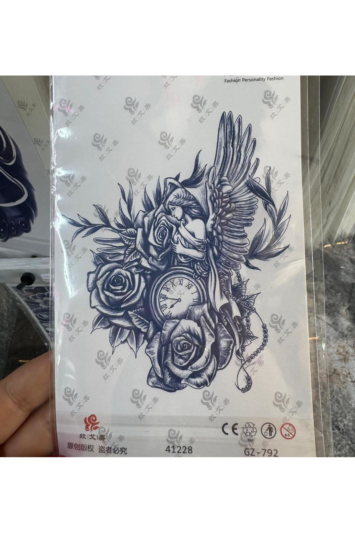 1 AY KALICI KOL BACAK GÖĞÜS TATTOO DÖVME