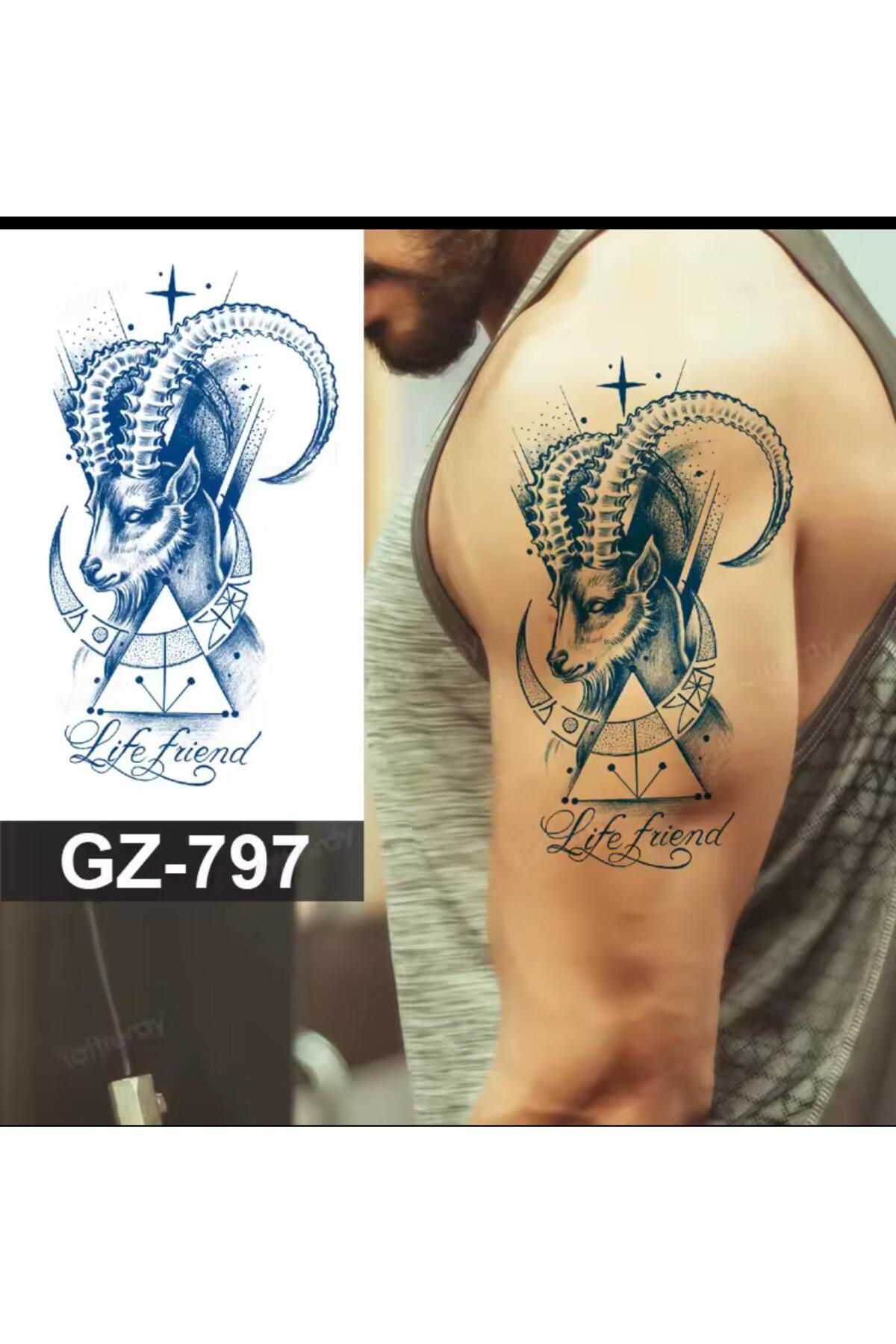 Arescollection 1 Ay Kalici Kol Bacak Göğüs Tattoo Dövme