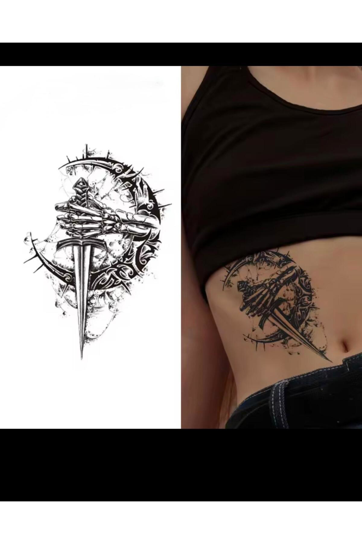 1 AY KALICI KOL BACAK GÖĞÜS TATTOO DÖVME