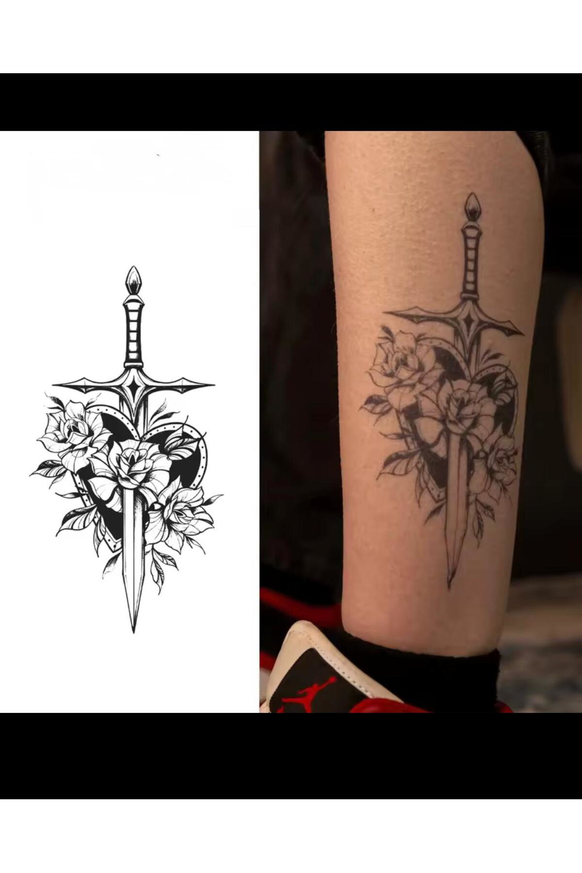 1 AY KALICI KOL BACAK GÖĞÜS TATTOO DÖVME