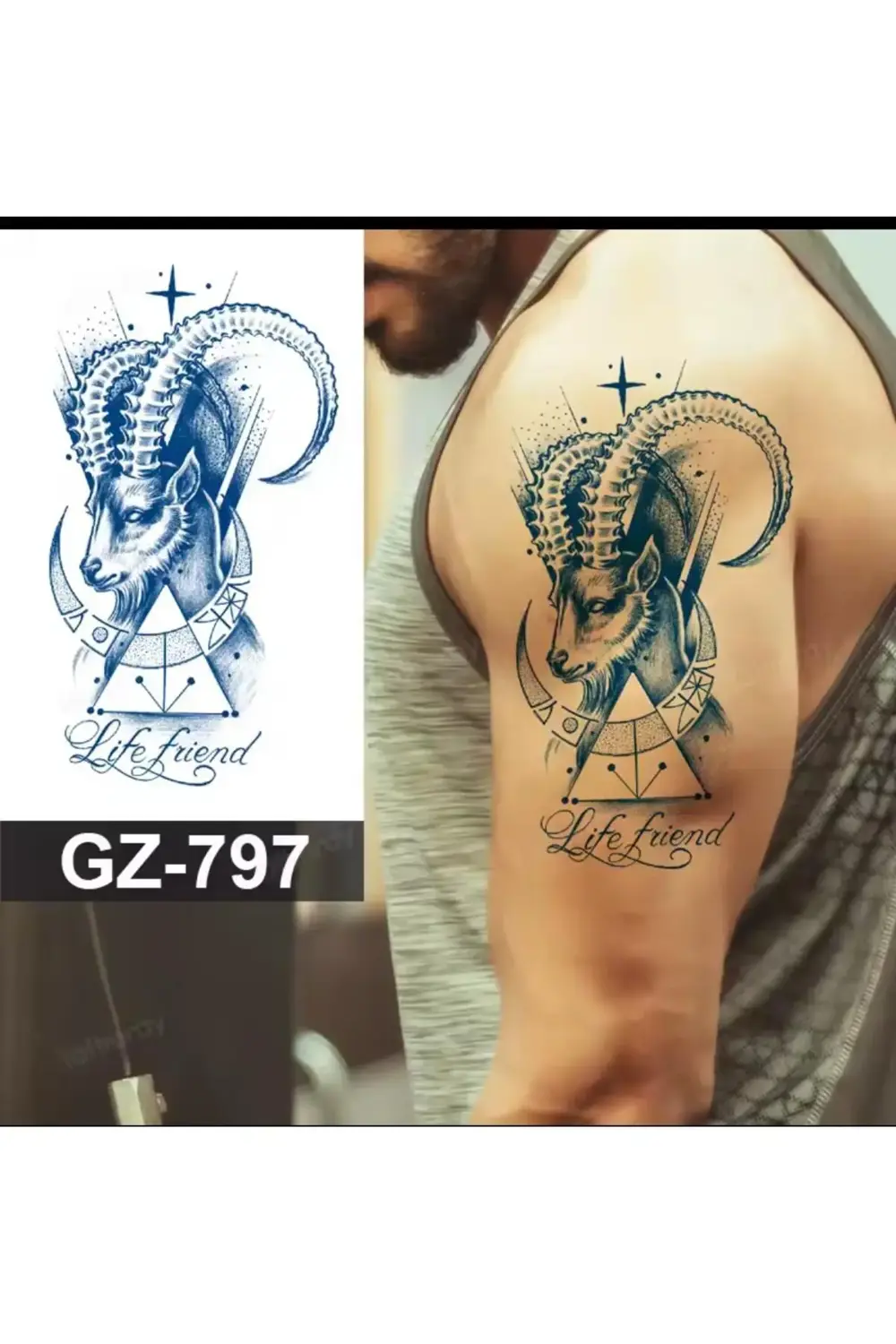 1 AY KALICI KOL BACAK GÖĞÜS TATTOO DÖVME