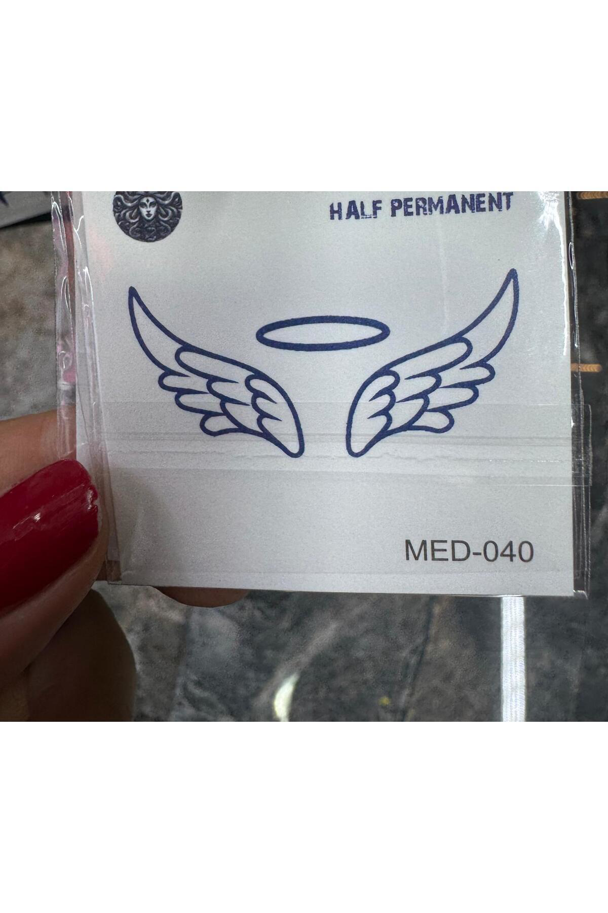 1 ay kalıcı MELEK KANADI şeklinde tattoo dövme