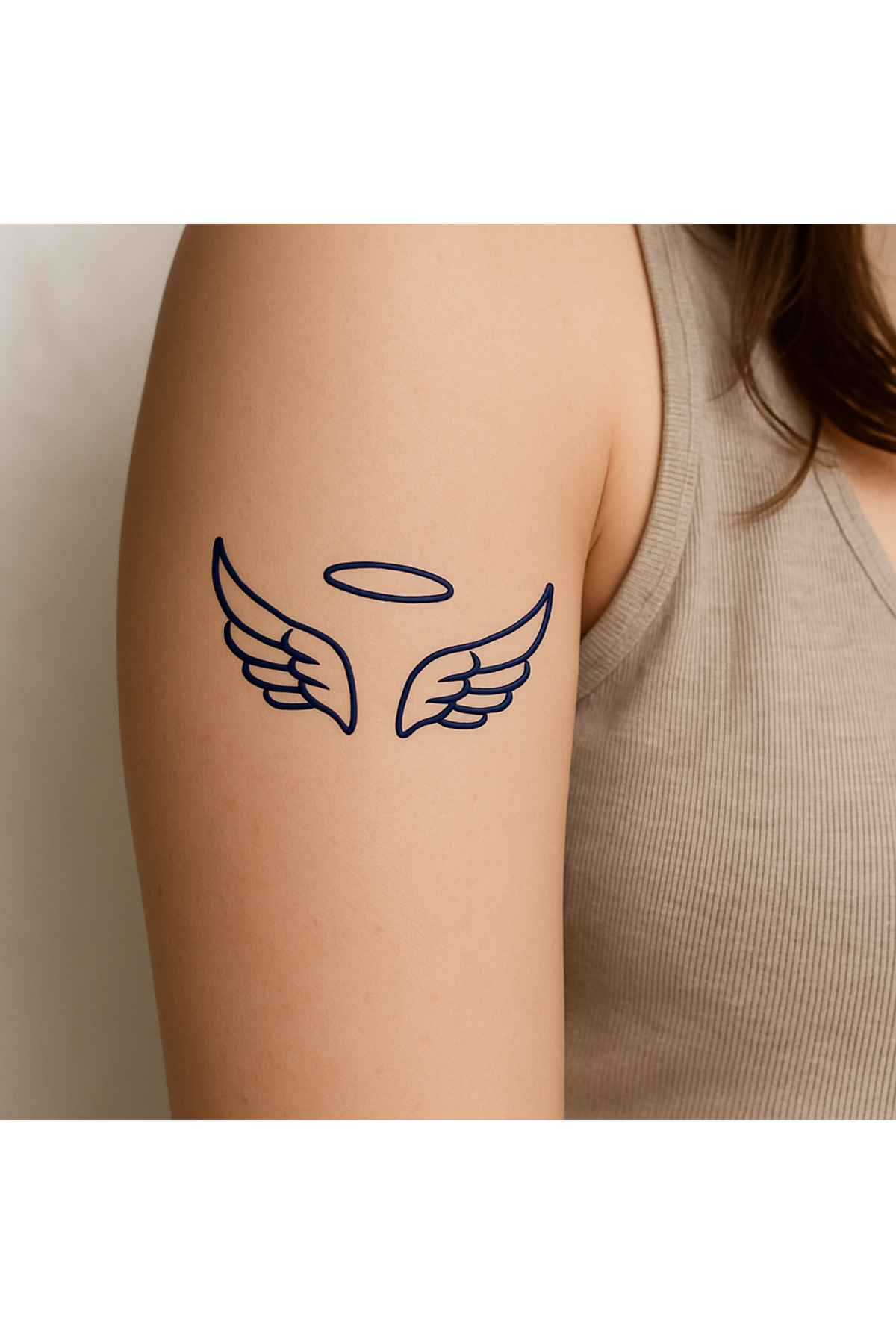 1 ay kalıcı MELEK KANADI şeklinde tattoo dövme