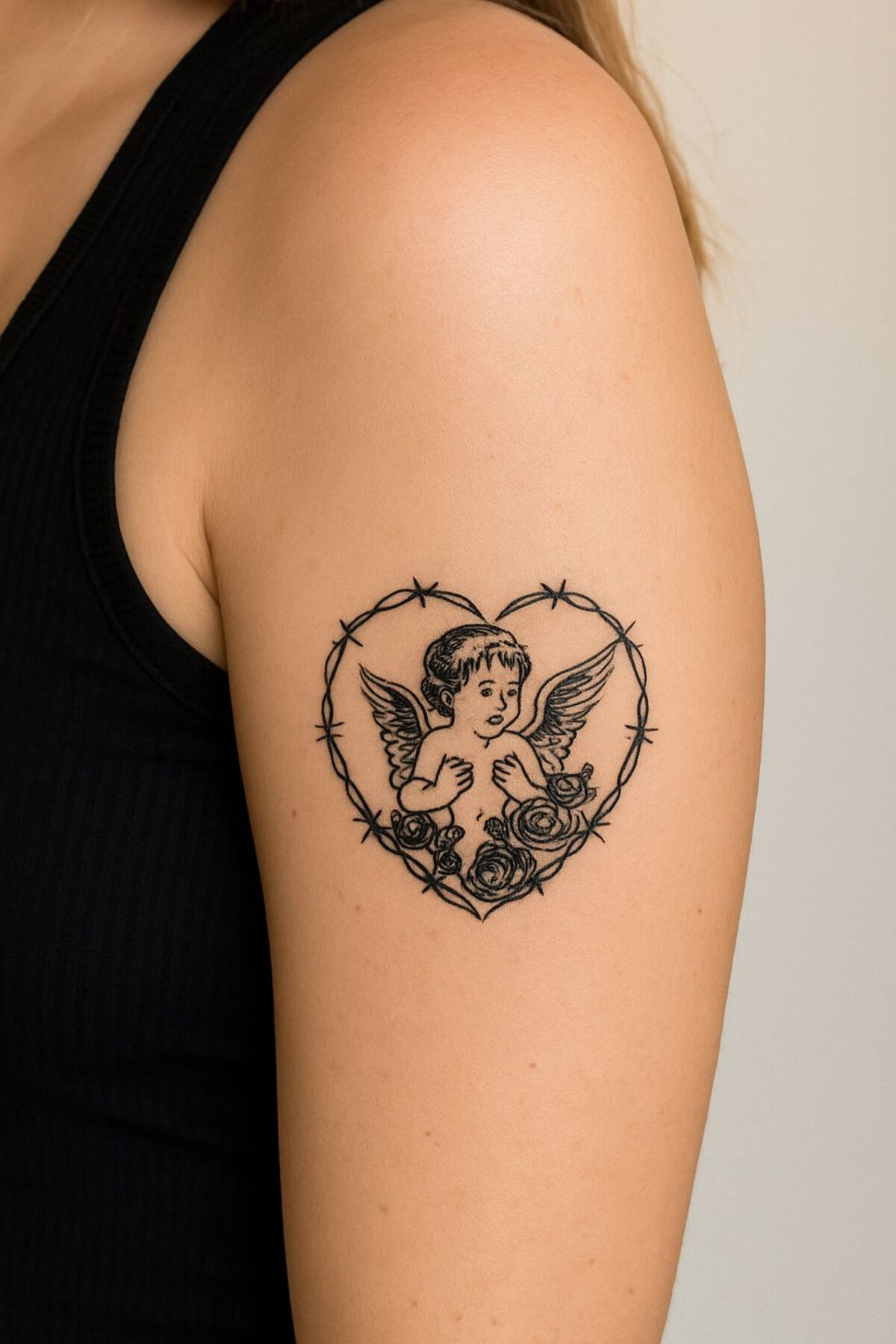 1 ay kalıcı MELEK şeklinde tattoo dövme