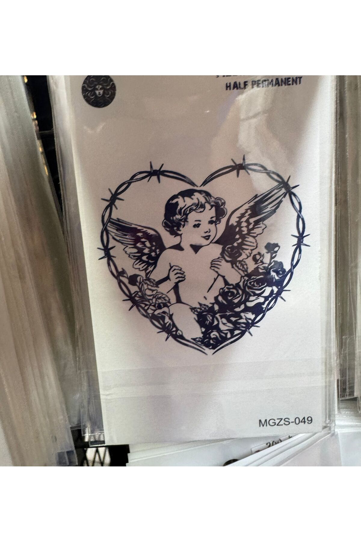 1 ay kalıcı MELEK şeklinde tattoo dövme