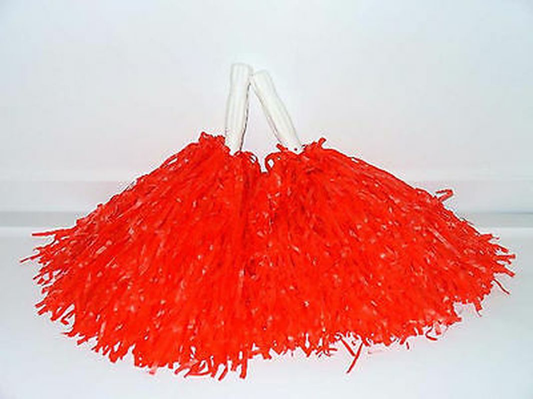 Evimdeyokyok 1 Çift ( 2 Adet ) Kirmizi Renk 23 Nisan Gösteri Ponponu Tdrtr