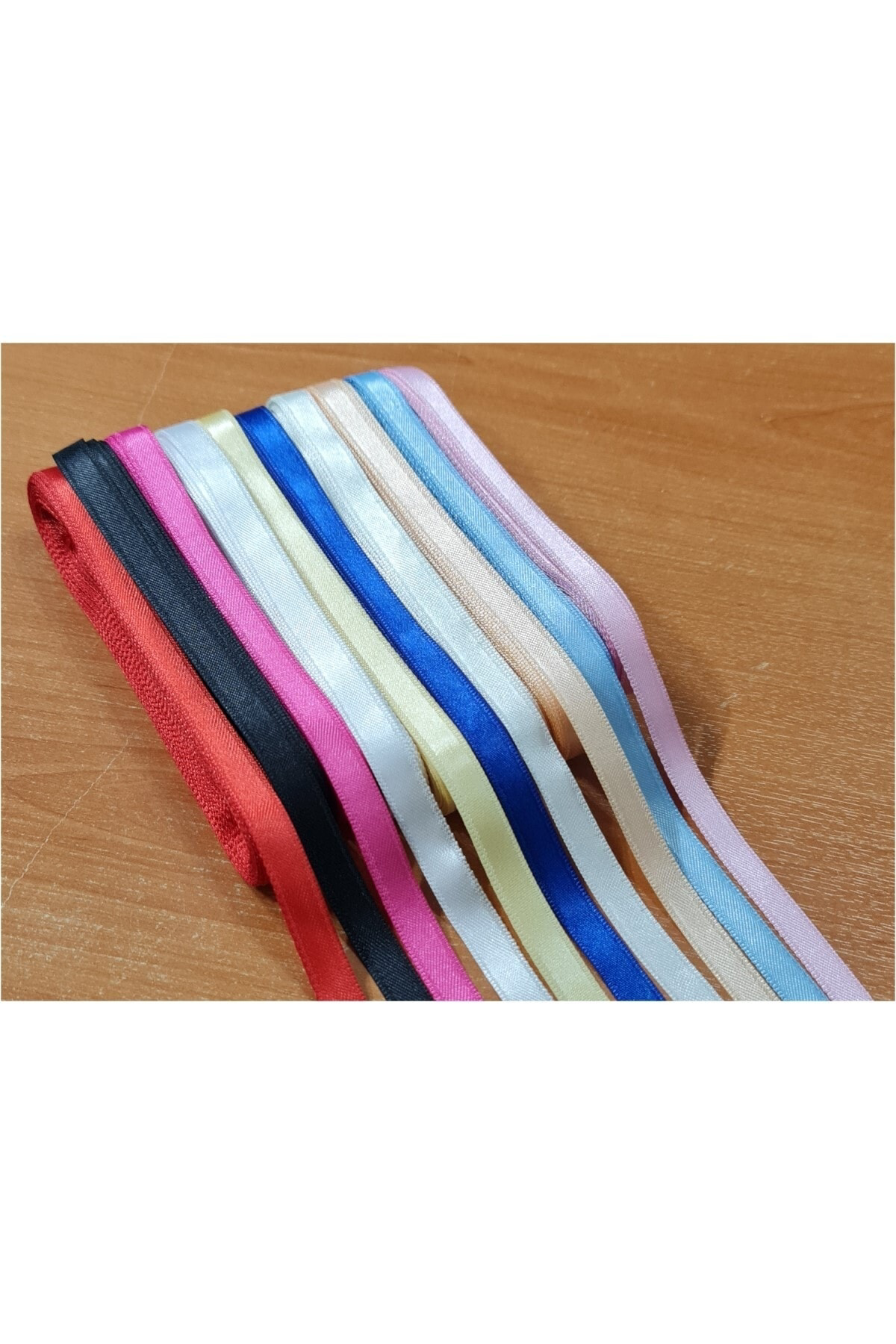Tuhafiyecimiz 1 Cm Saten Kurdale Karışık Renkli 10 Adet (Farklı Renklerde Saten