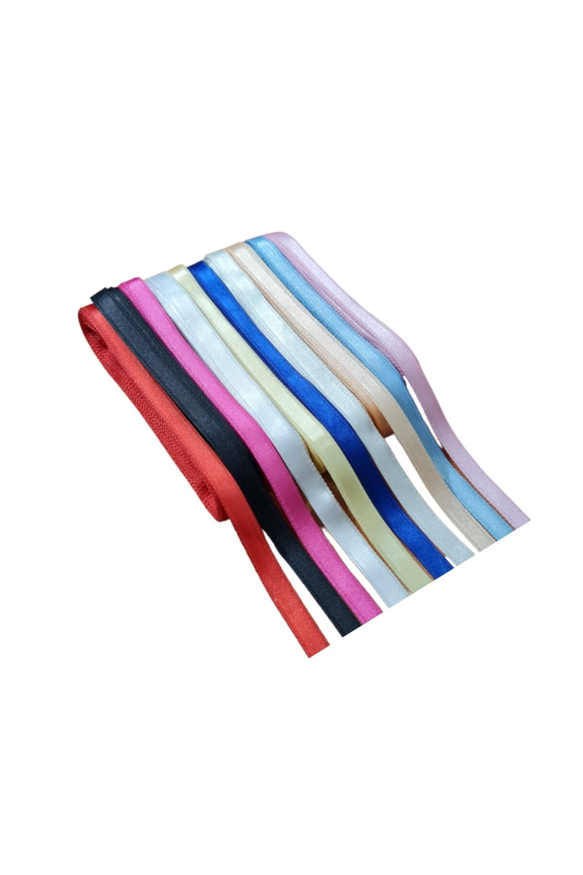 Tuhafiyecimiz 1 Cm Saten Kurdale Karışık Renkli 10 Adet (Farklı Renklerde Saten