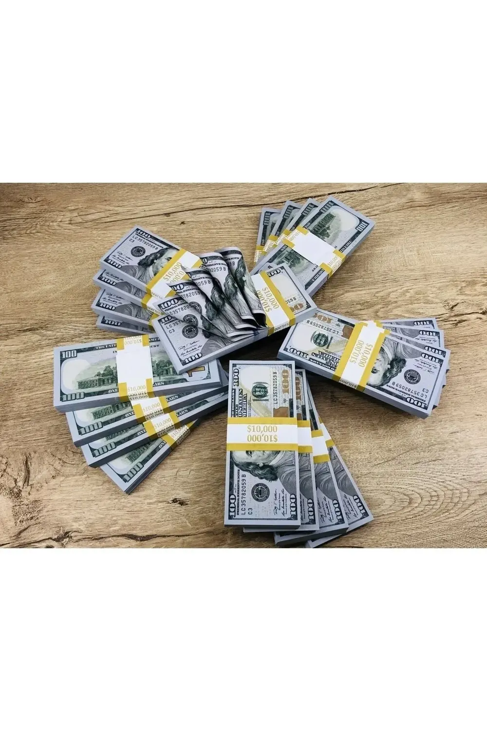 1 Deste Düğün Eğlence için Yapay Fake Oyuncak Para Eğlencelik Dol