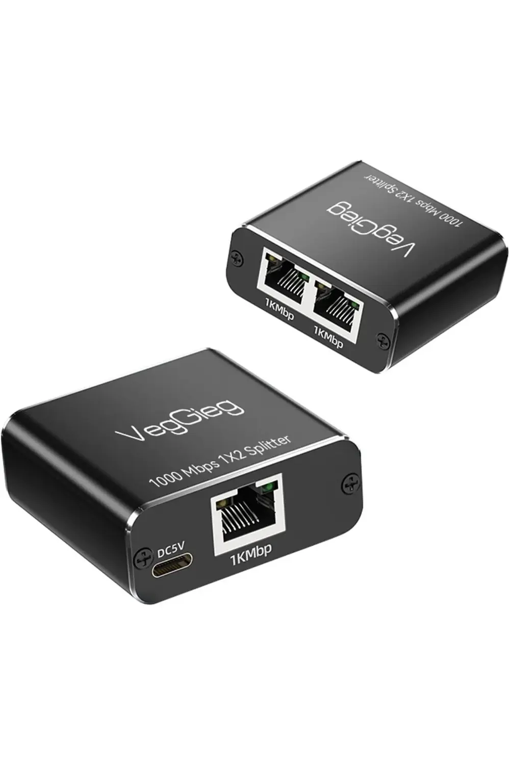 1 Giriş 2 Çıkış Gigabit Ethernet Çoklayıcı Splitter Adaptör 39551