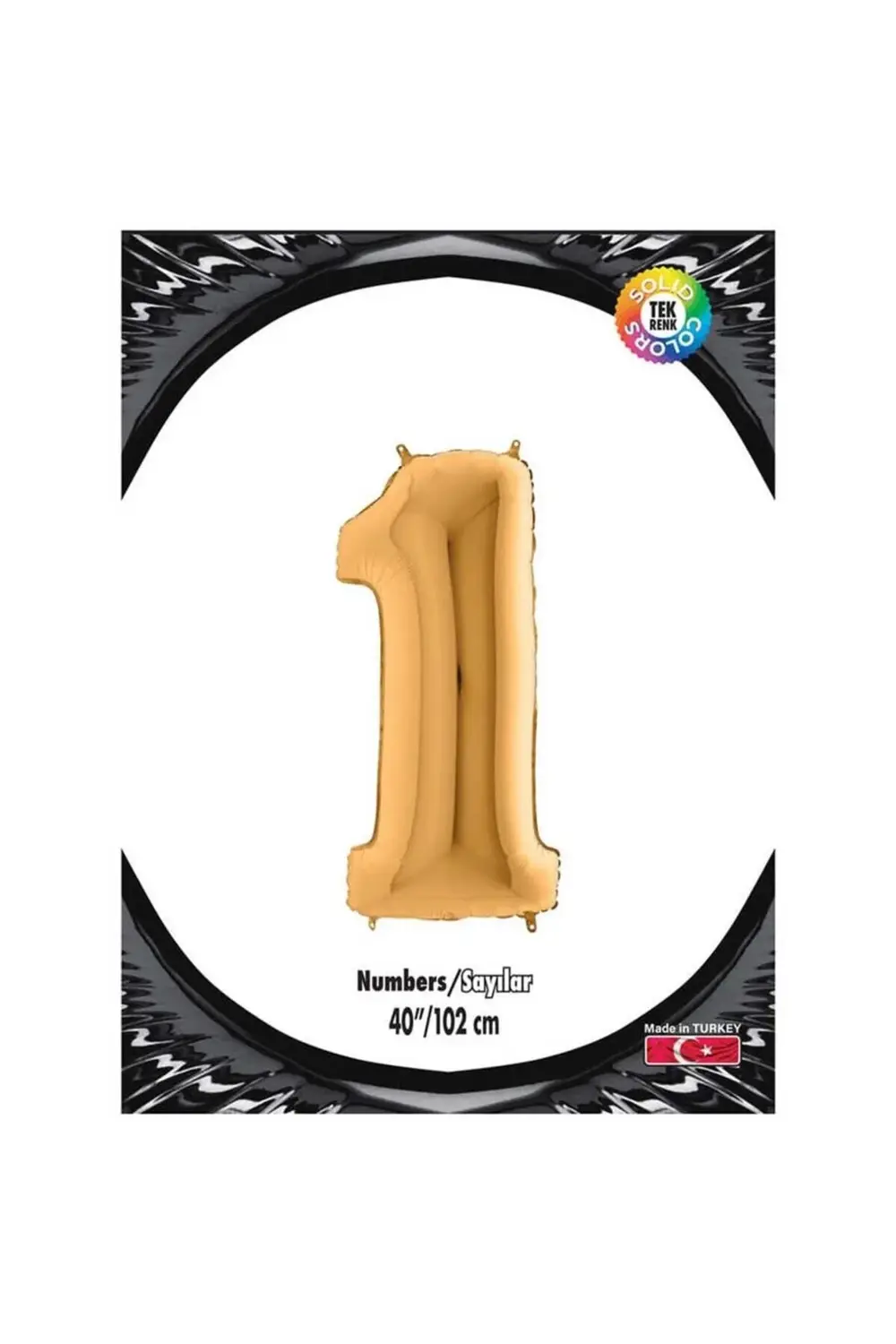 1 Gold 40 Inch Folyo Balon Kika 0884