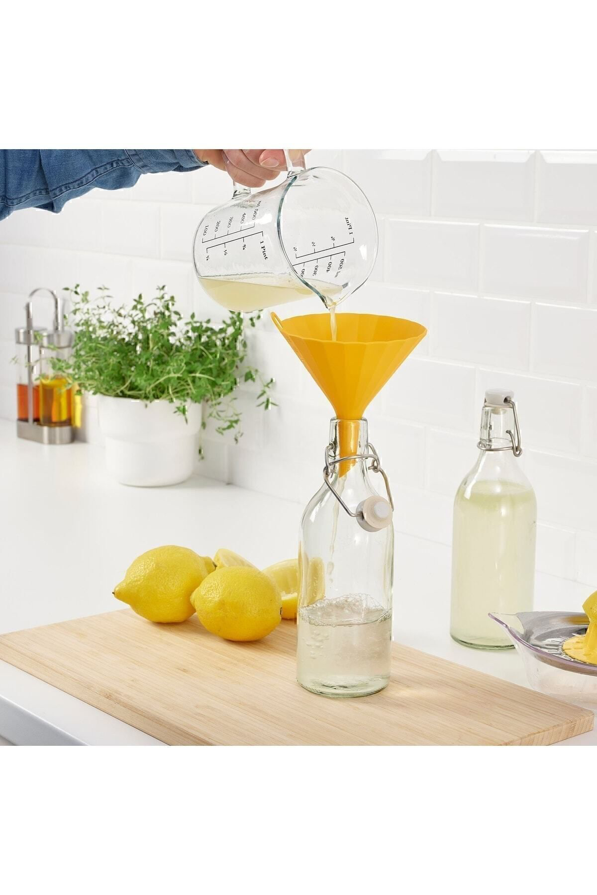 İkea 1 Huni Sarı 13 Cm Plastik