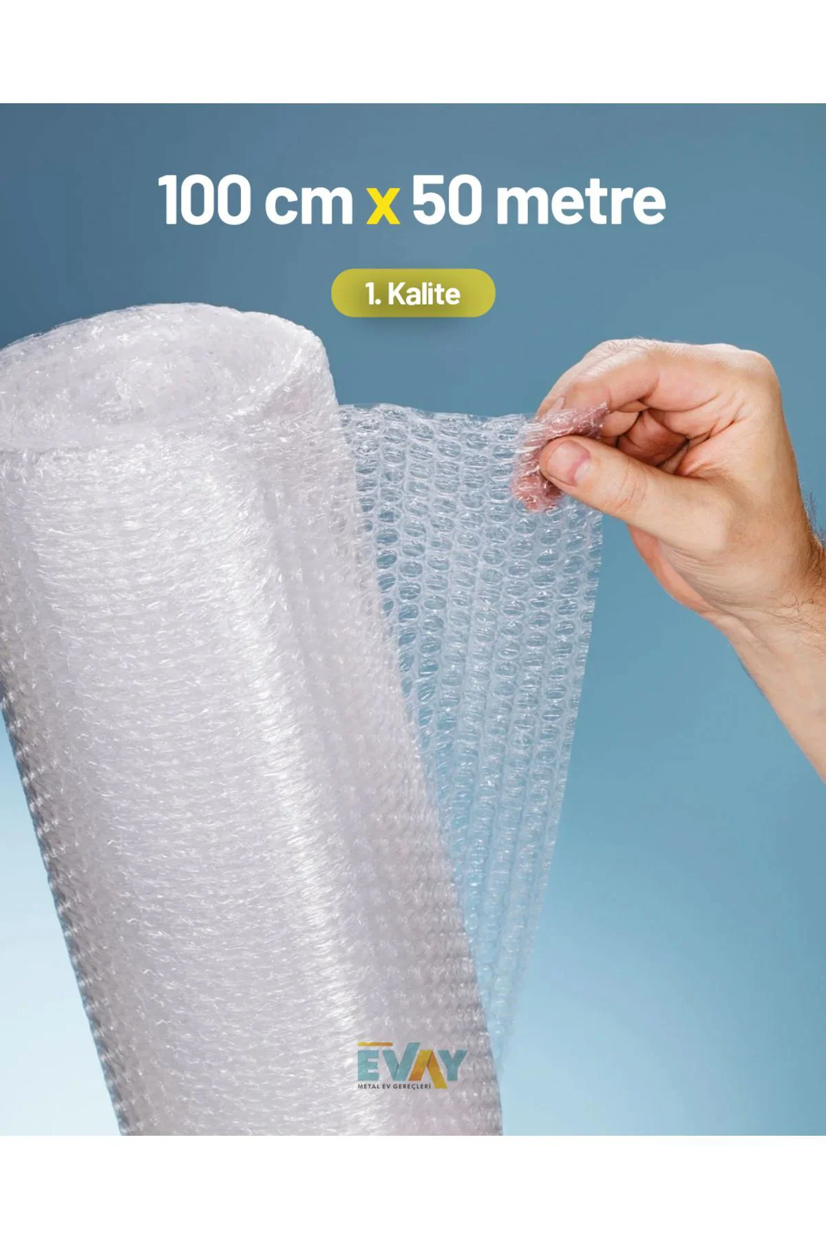 1. Kalite Balonlu Eşya Koruma Naylon Patpat 100cm x 50metre, Pat 