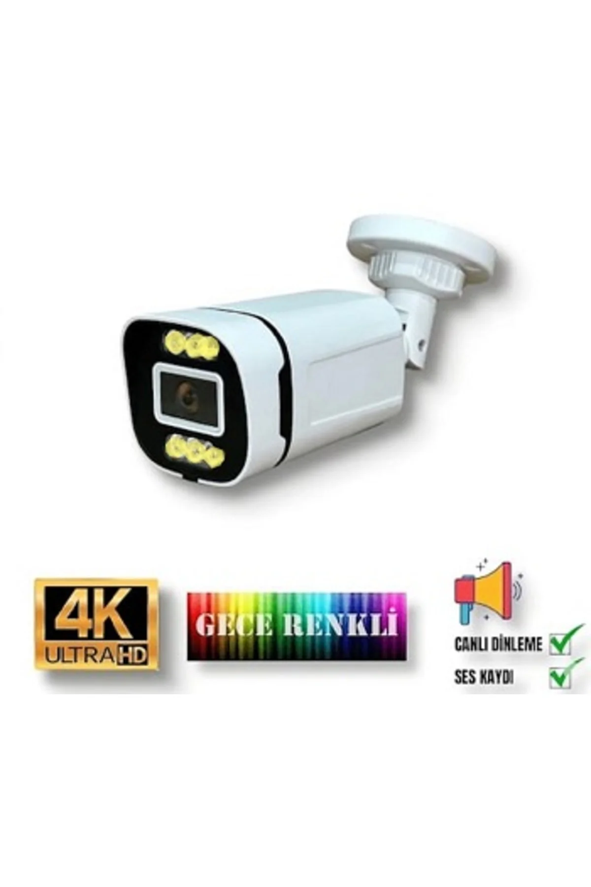 1 li Yapay Zeka Destekli 5 MP Görüntü POE li Sesli 6 Warm Led Gec