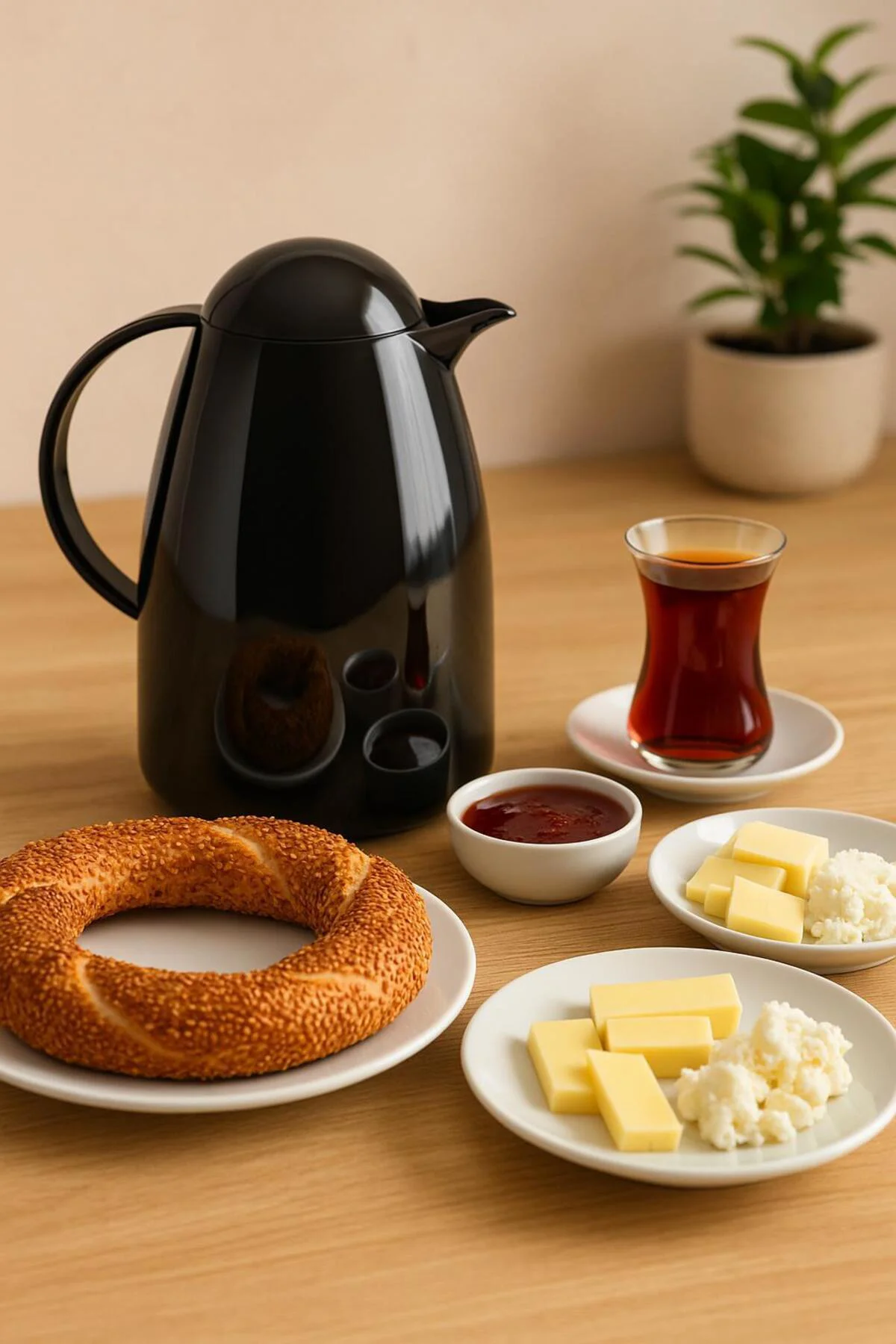 1 Lt Akrilik Siyah Çay Termosu 12 Saat Sıcak 24 Saat Soğuk-2828
