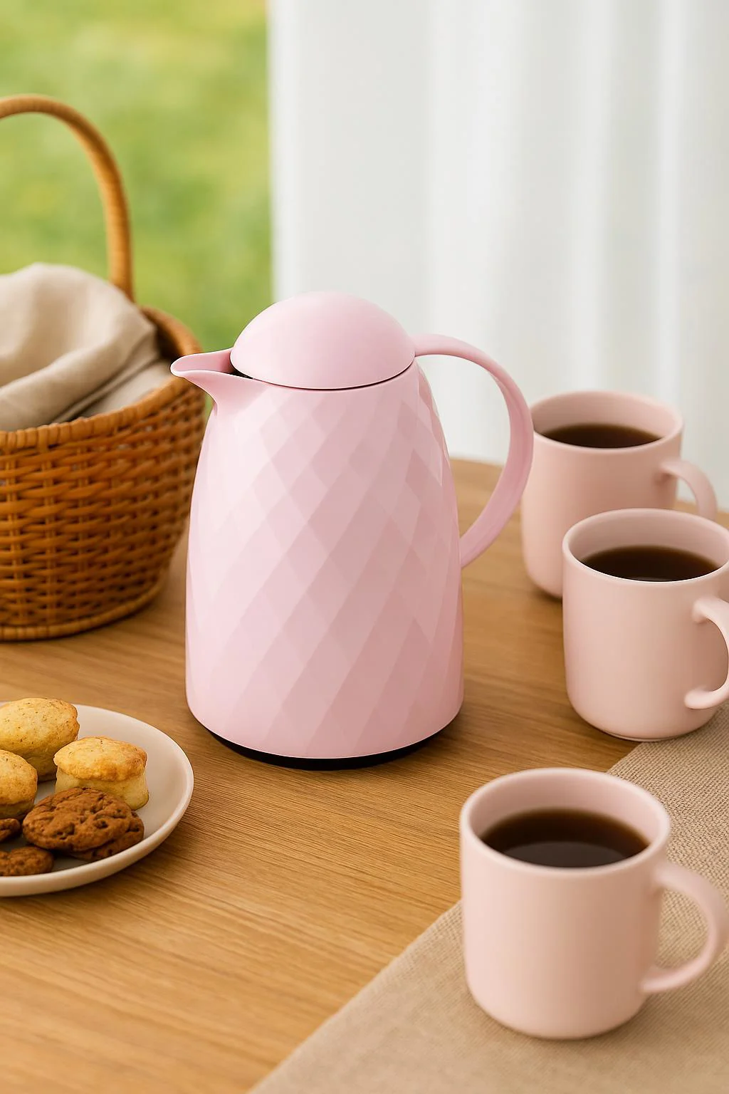 1 Lt Akrilik Soft Pembe Çay Termosu 12 Saat Sıcak 24 Saat Soğuk 1 Lt Akrilik Soft Pembe Çay Termosu 12 Saat Sıcak 24 Saat Soğuk