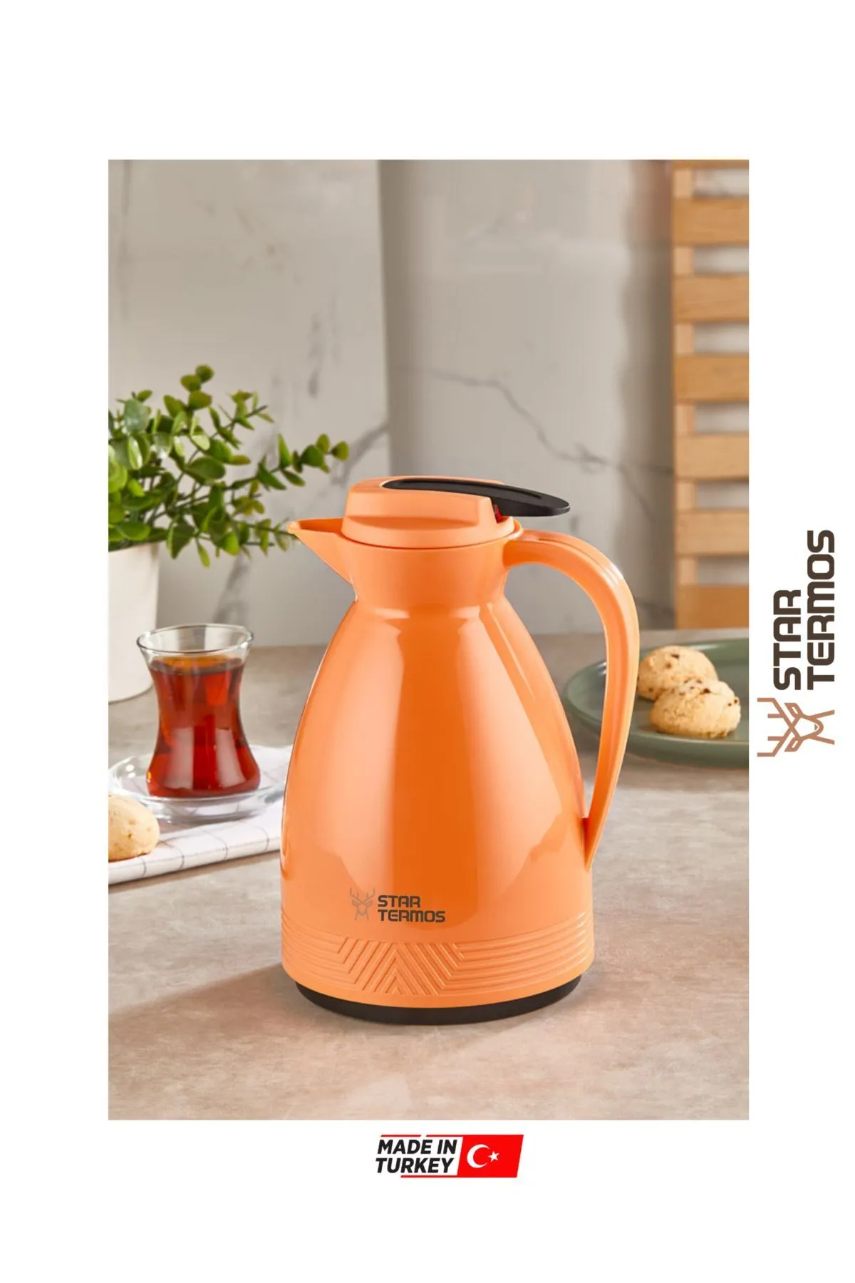 Just Cheap Store 1 Lt Pastel Serisi Cam Termos 83056