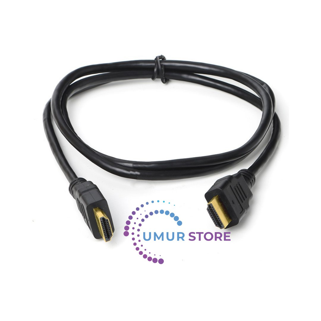 1 Metre 1.4 HDMI Kablo - 2K 60Hz/4K 30Hz,10Gbps, Altın Uçlu, Dolb