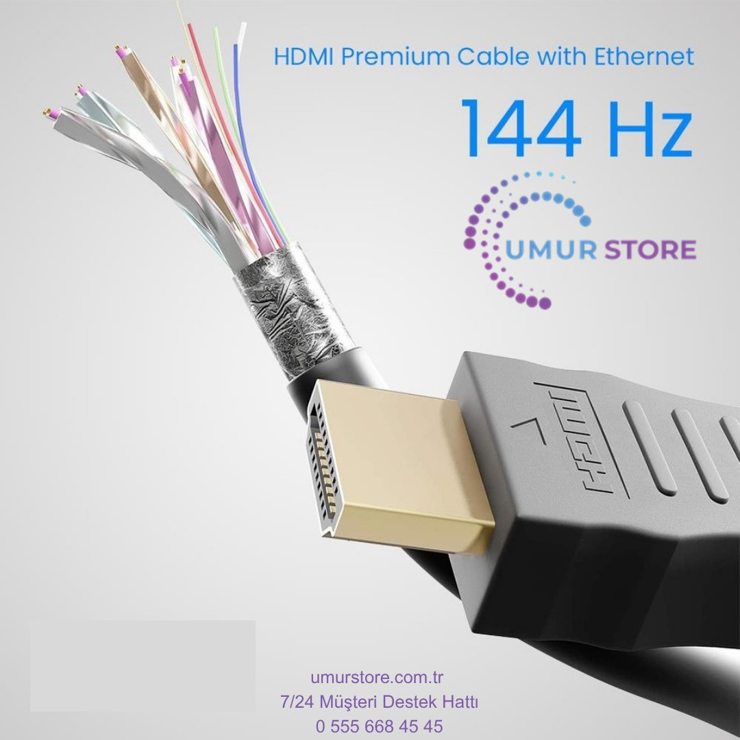 1 Metre Hdmi Kablo - V1.4b - Full Hd 3d 1080p 144hz - Görüntü, Se