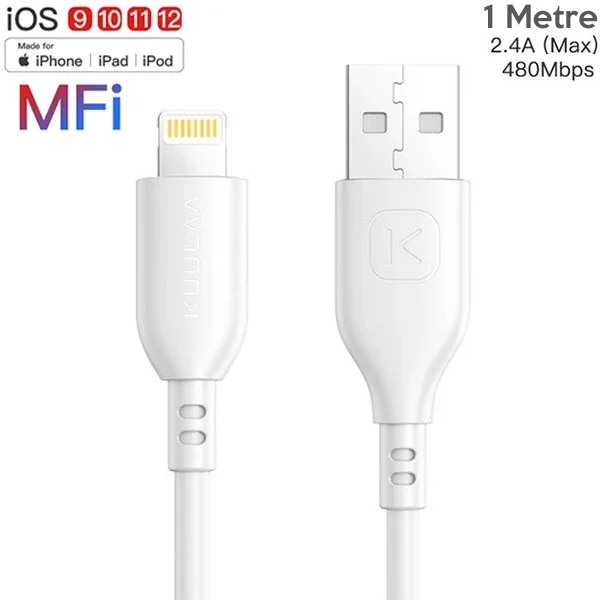 1 Metre MFi Sertifikalı iPhone Lightning USB Şarj Kablosu 2.4A - Hızlı ve Dayanıklı