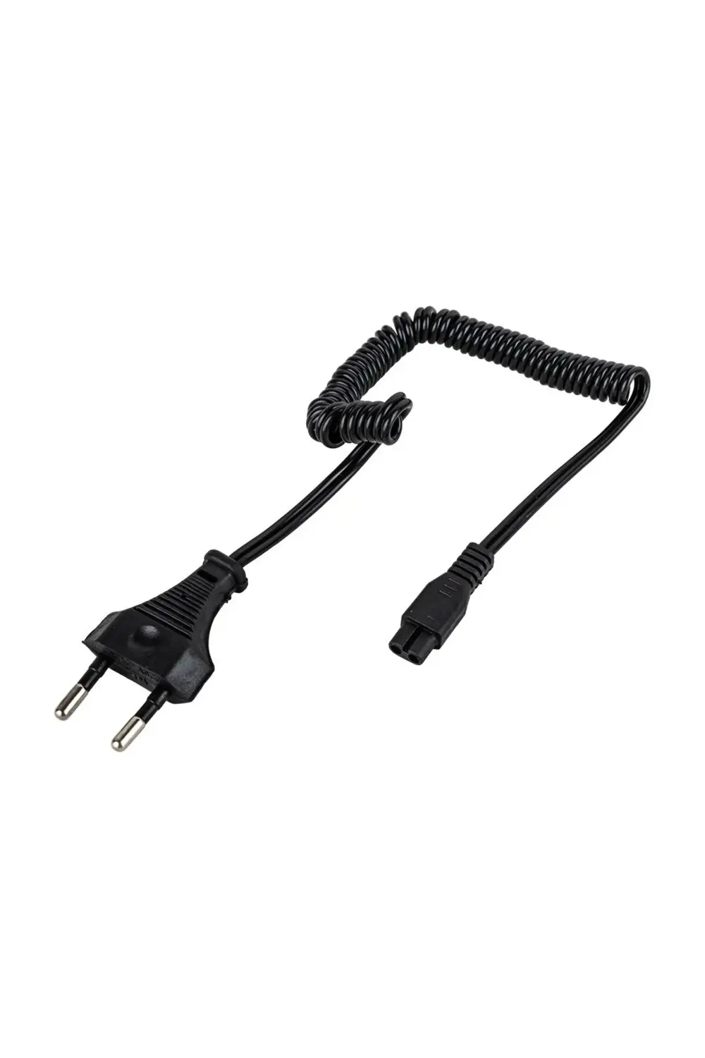 1 Metre Spiral 220V AC Power Kablosu – Tıraş Makinesi ve Işıldak
