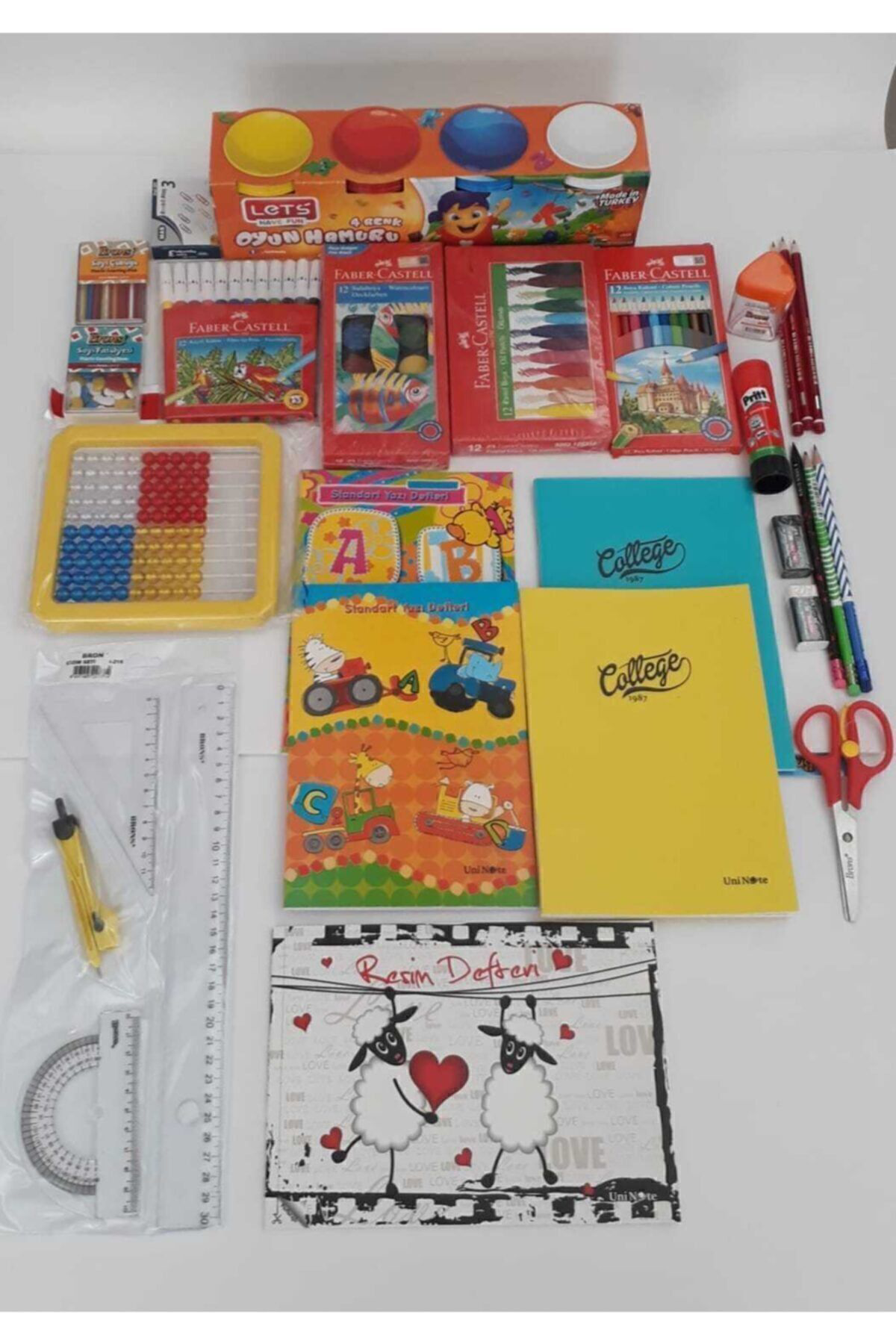 Faber Castell 1. Sınıf Kırtasiye Seti 26 Parça Başlangıç Full Tam Set Krtset4